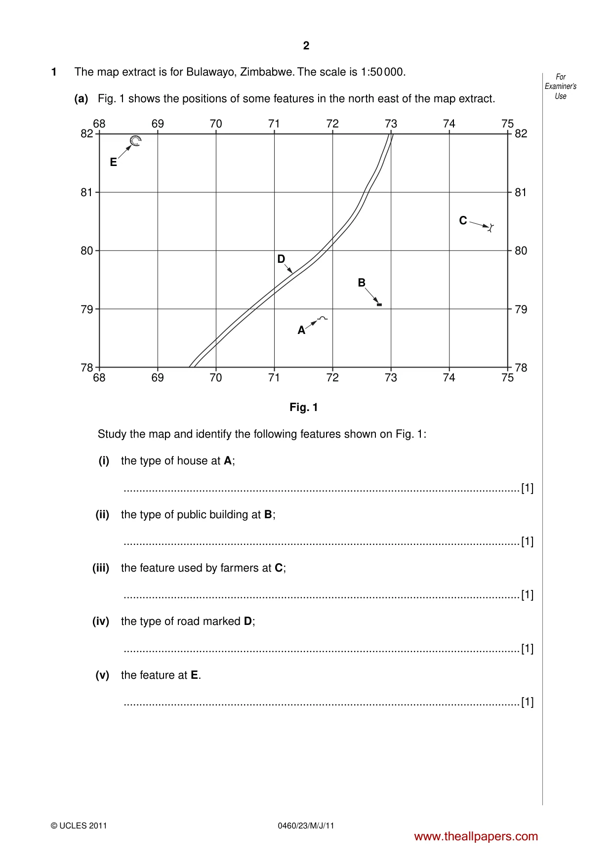 Cambridge IGCSE Geography 0460 2011 May/June Paper 2 · Variant 3 question paper, page 2 of 16