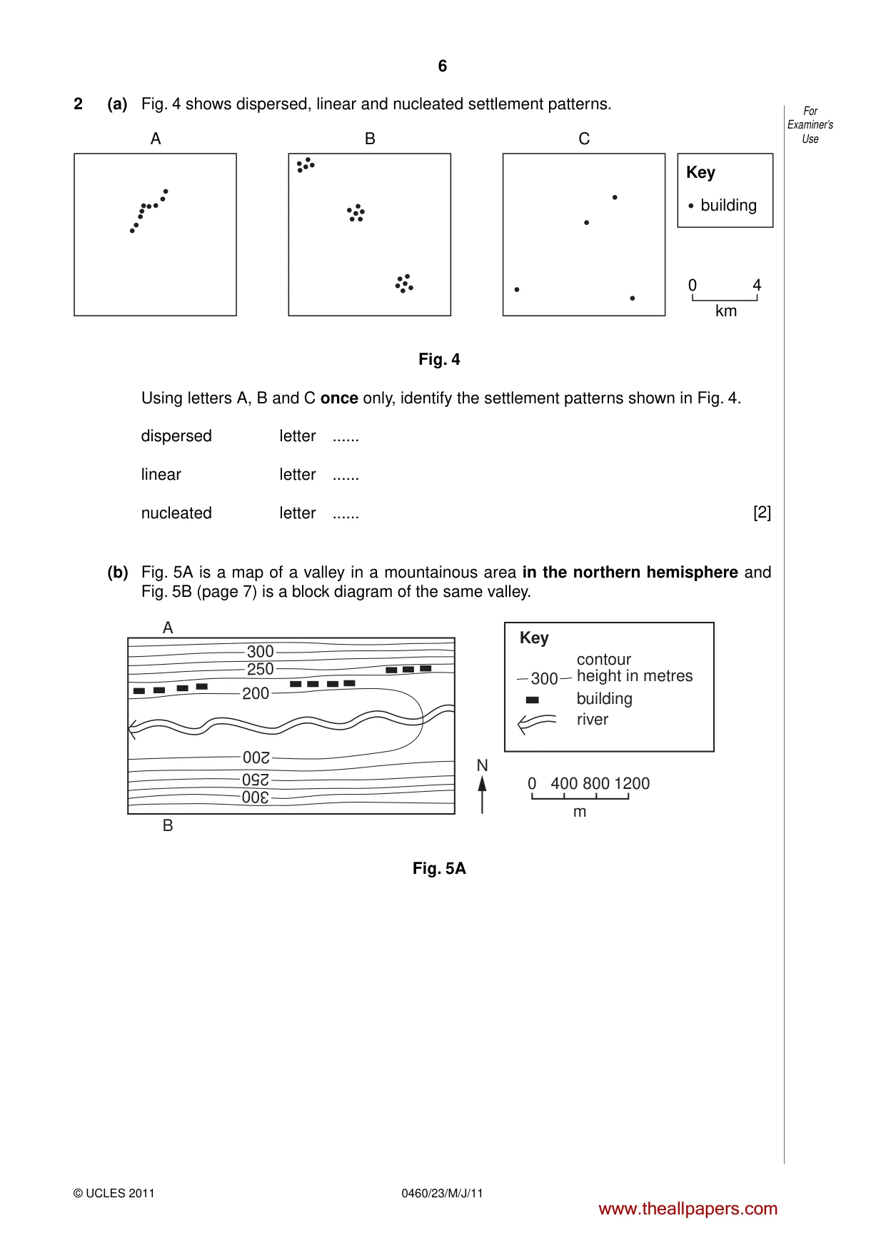 Cambridge IGCSE Geography 0460 2011 May/June Paper 2 · Variant 3 question paper, page 6 of 16