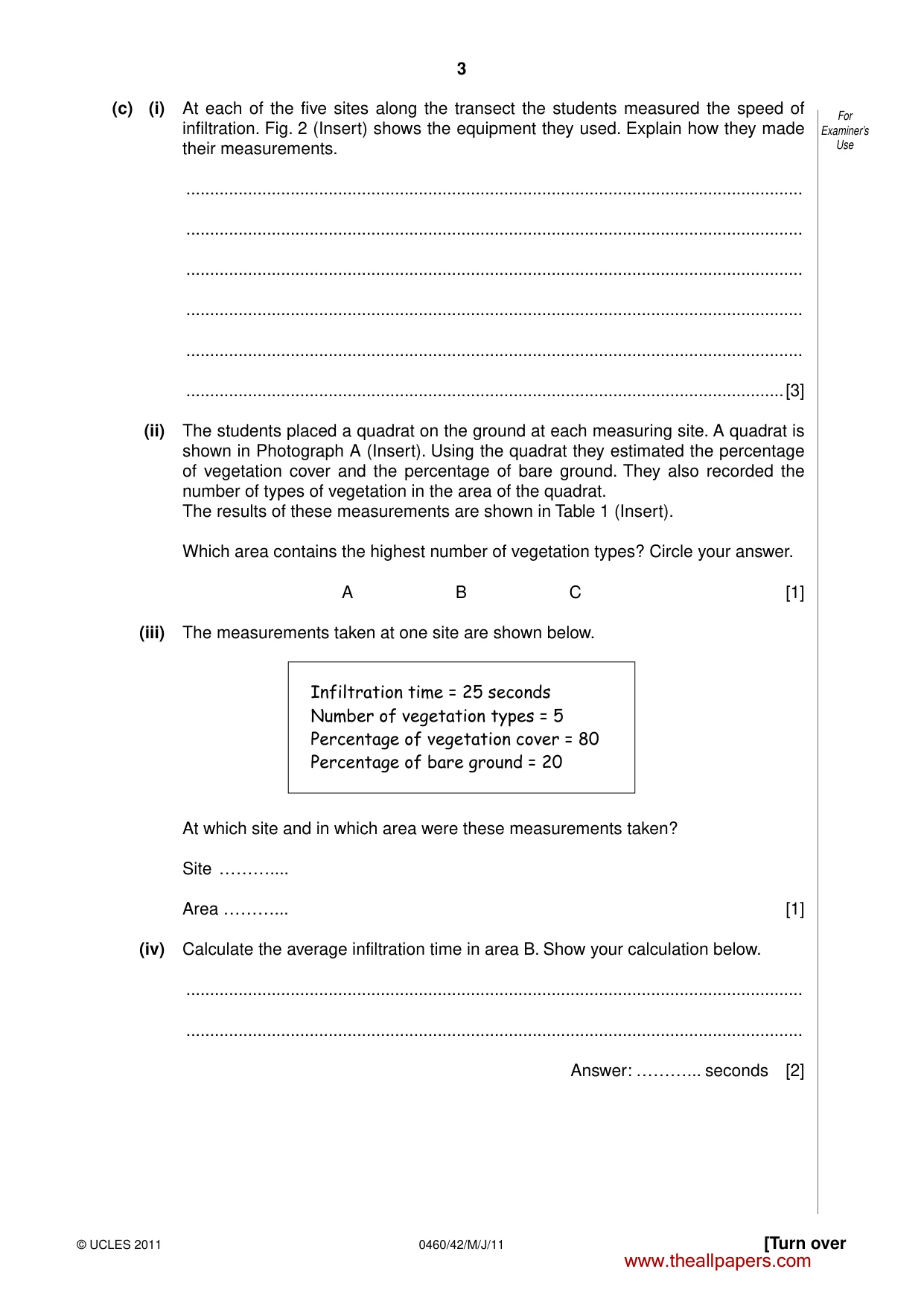 Cambridge IGCSE Geography 0460 2011 May/June Paper 4 · Variant 2 question paper, page 3 of 12