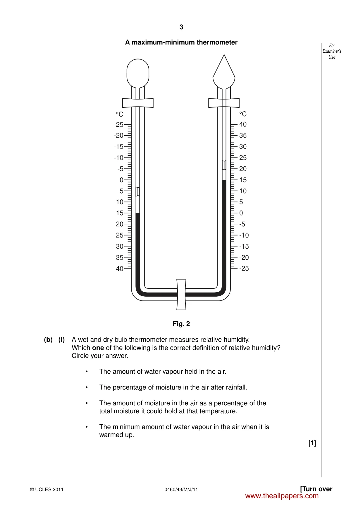 Cambridge IGCSE Geography 0460 2011 May/June Paper 4 · Variant 3 question paper, page 3 of 16
