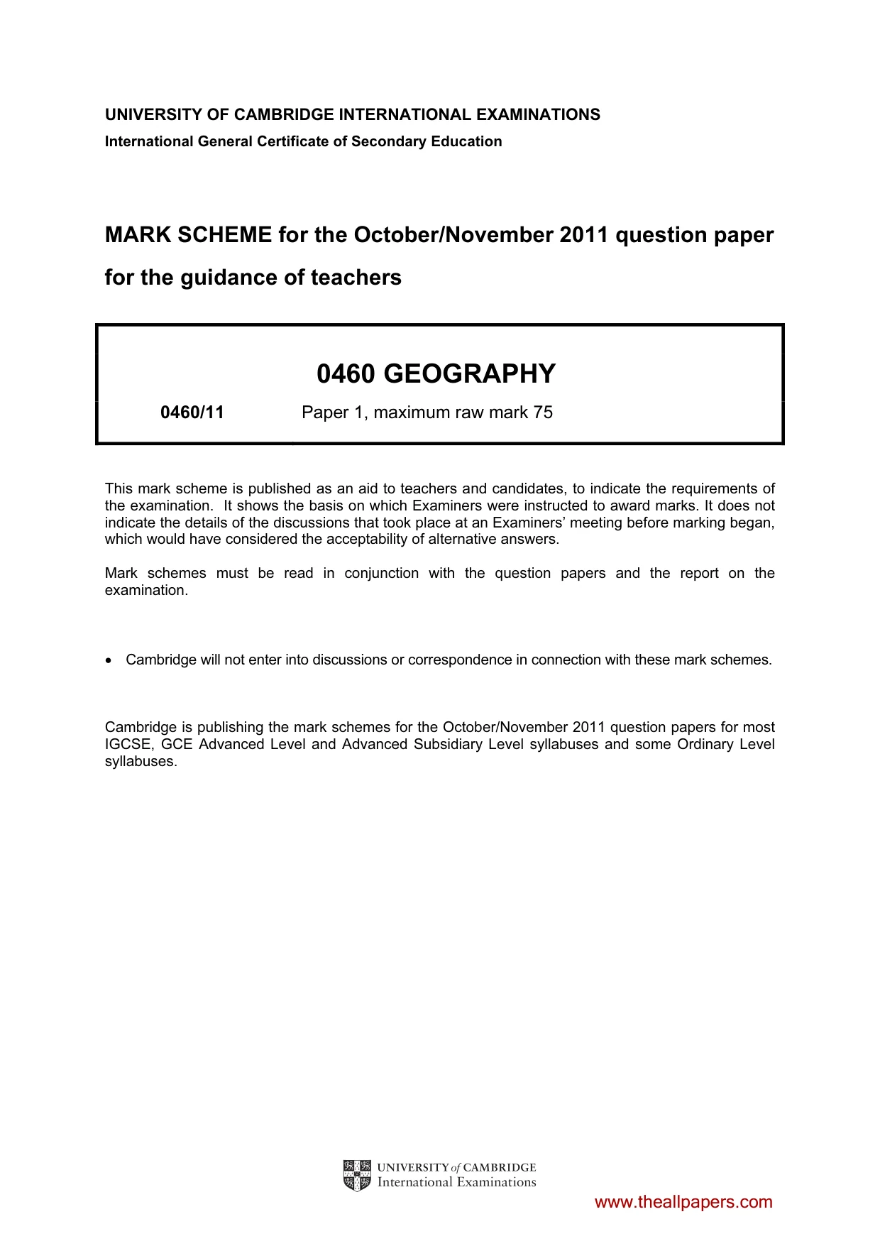 Mark scheme, page 1 of 14