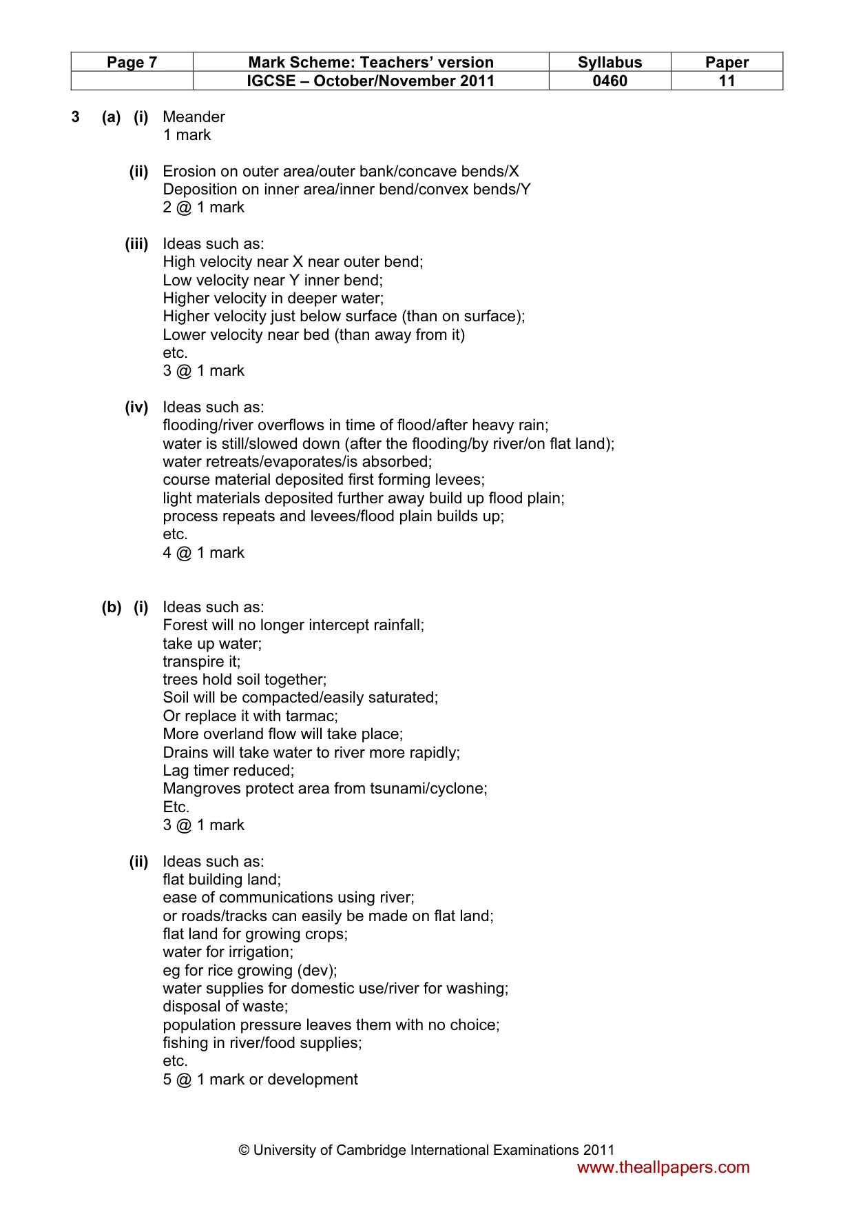 Mark scheme, page 7 of 14