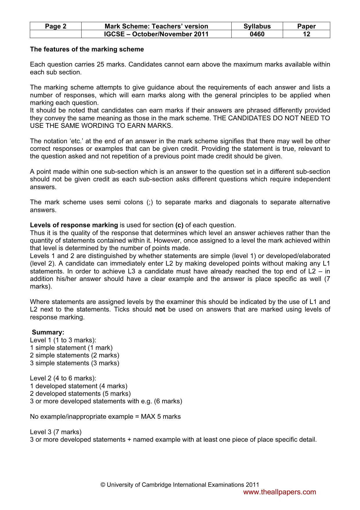 Mark scheme, page 2 of 17