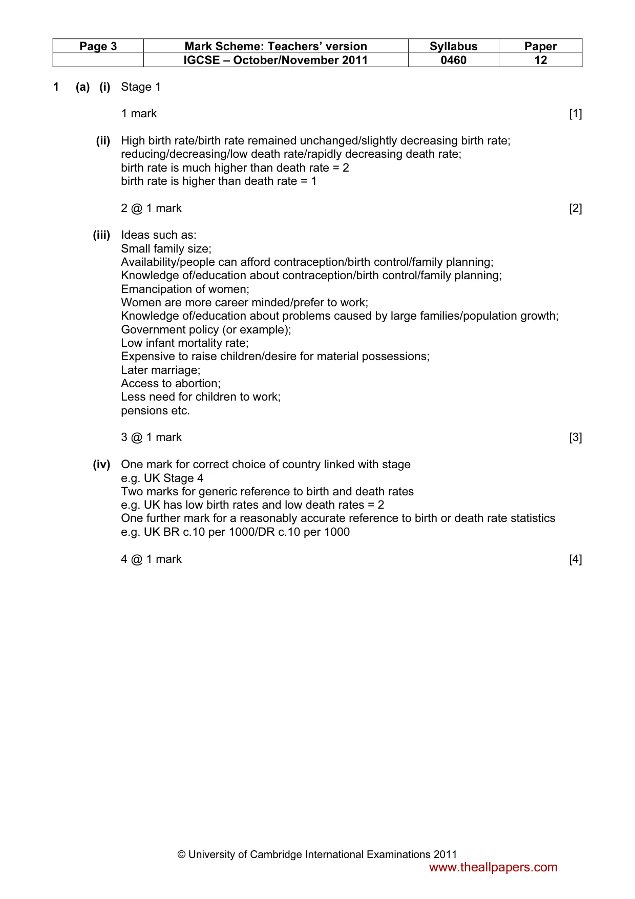 Mark scheme, page 3 of 17