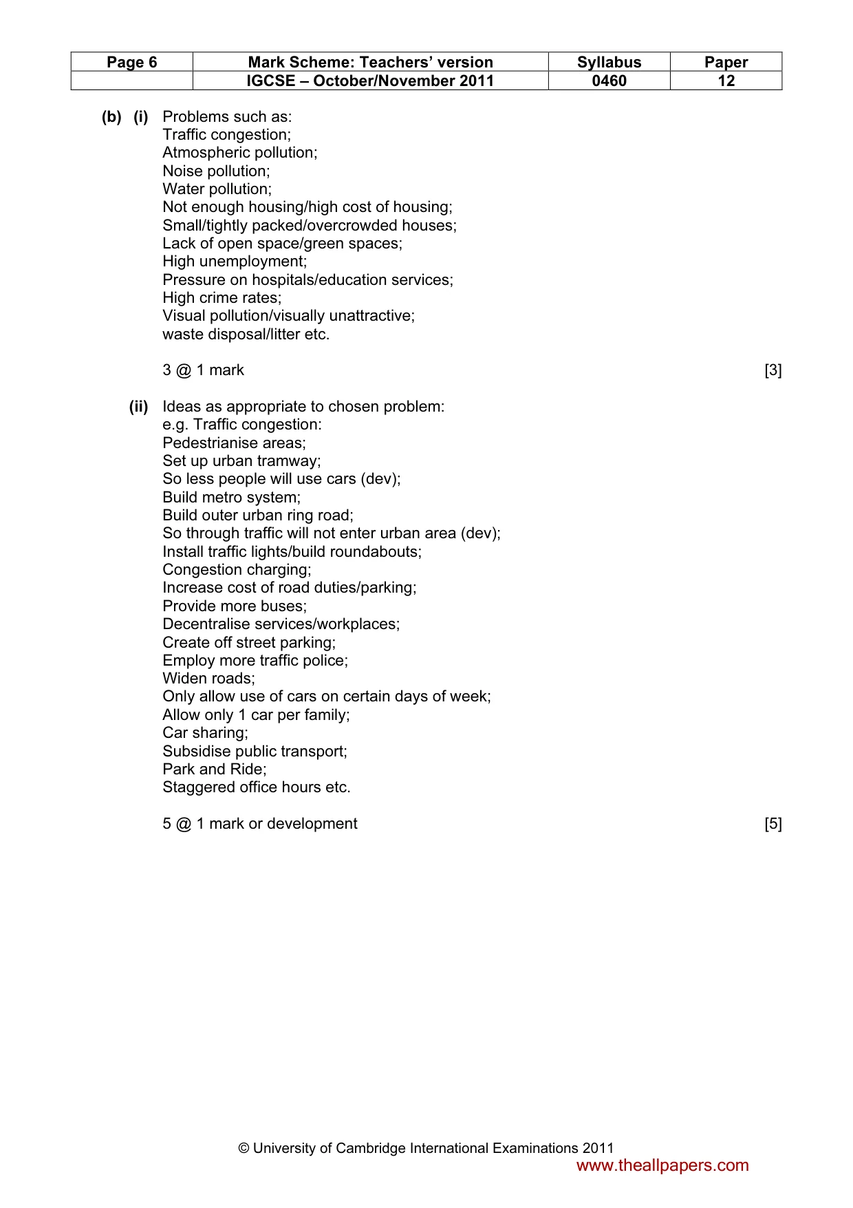 Mark scheme, page 6 of 17