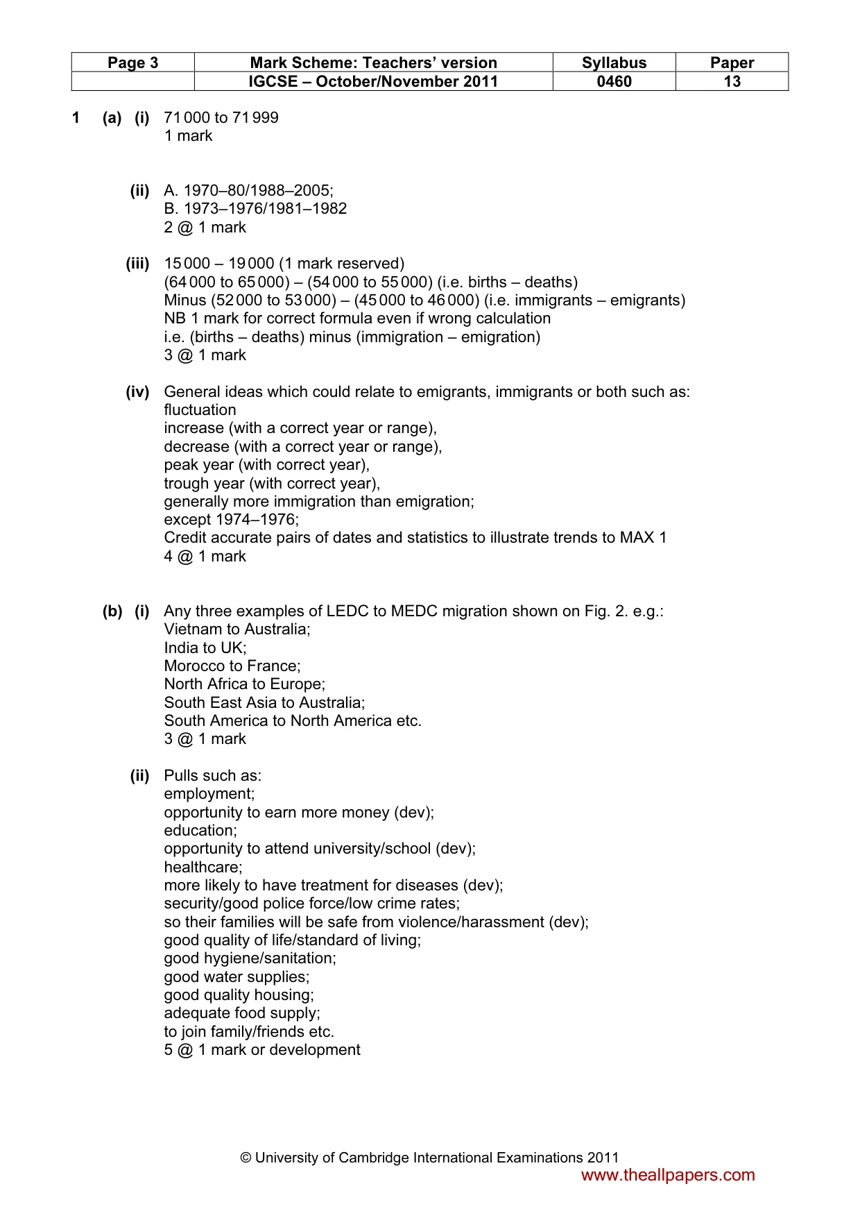 Mark scheme, page 3 of 14