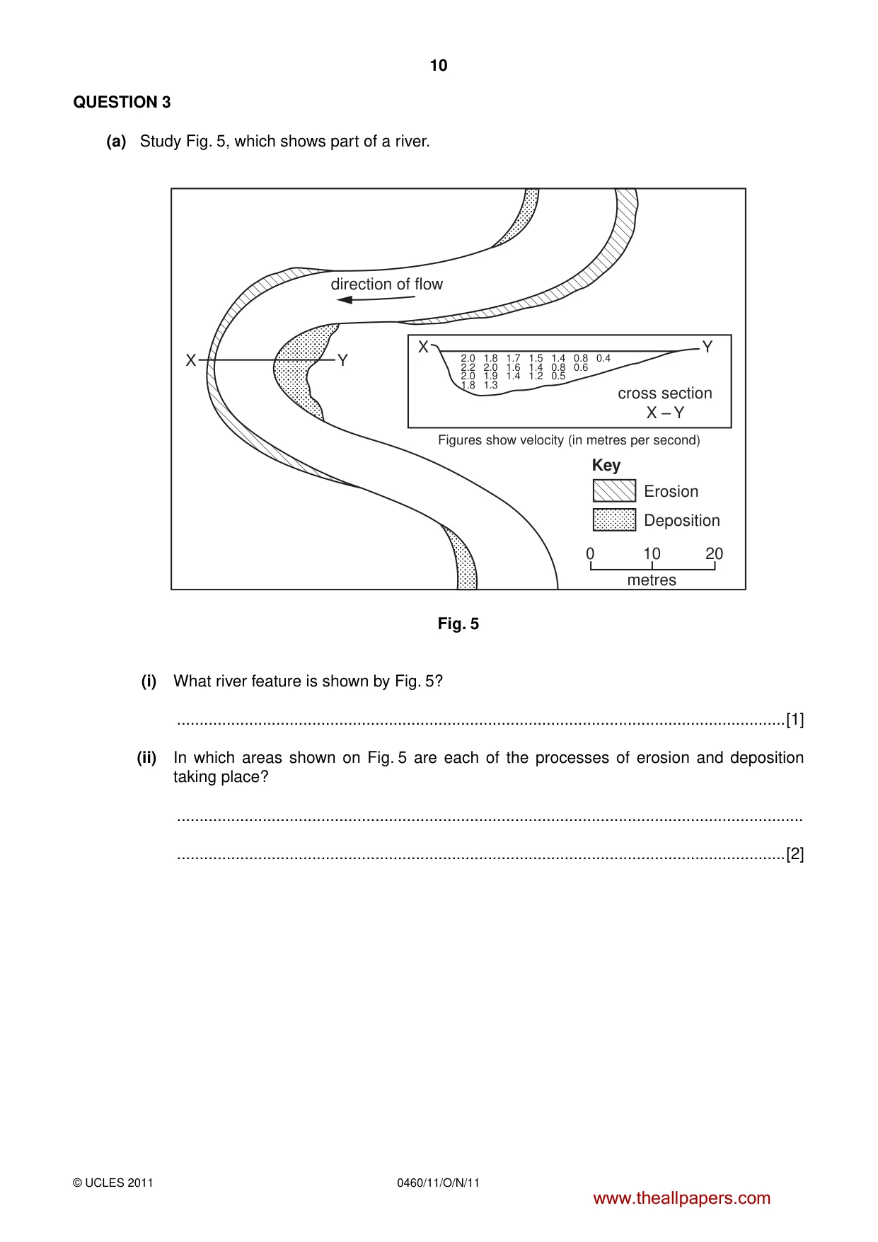 Cambridge IGCSE Geography 0460 2011 Oct/Nov Paper 1 · Variant 1 question paper, page 10 of 24
