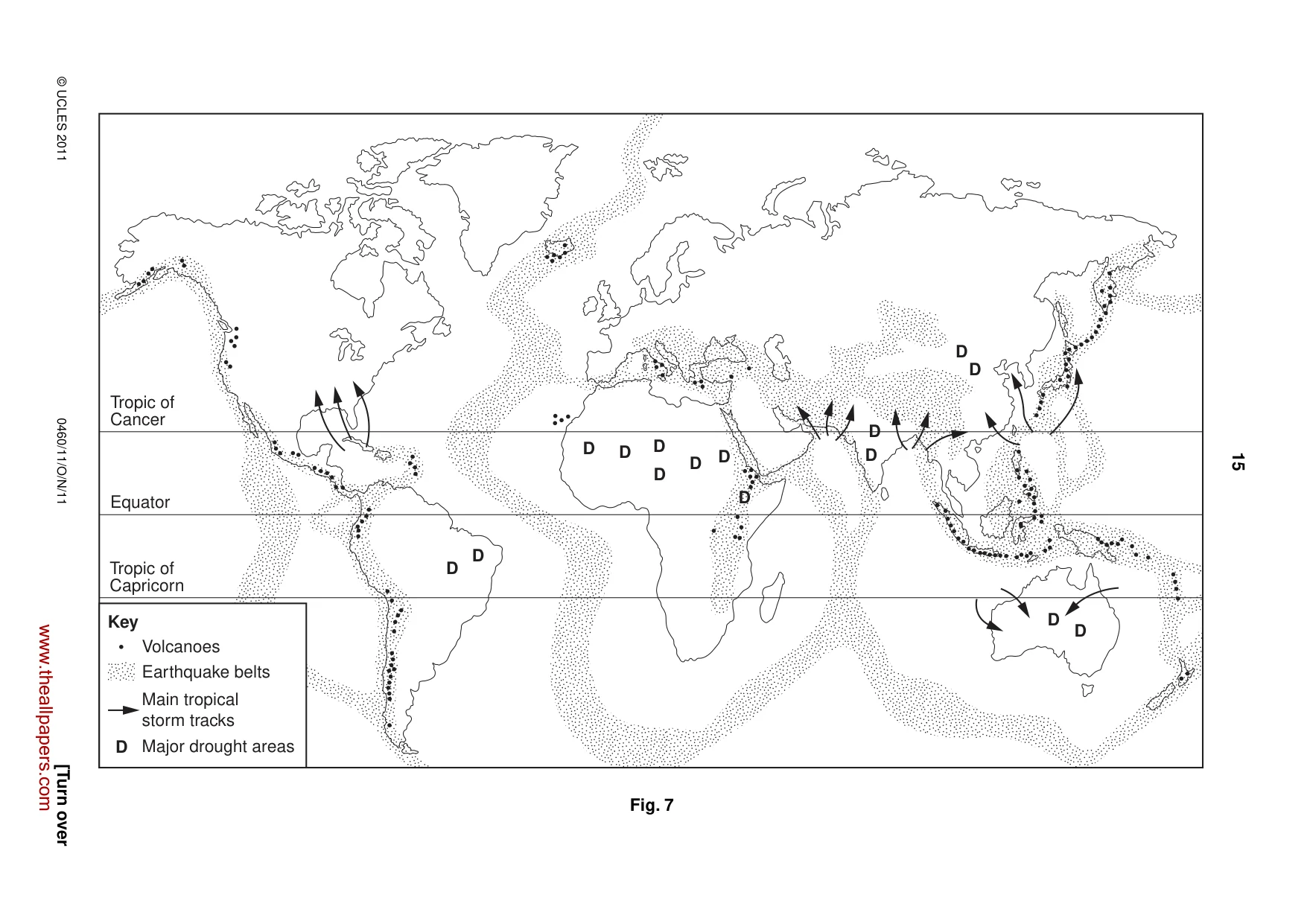 Cambridge IGCSE Geography 0460 2011 Oct/Nov Paper 1 · Variant 1 question paper, page 15 of 24