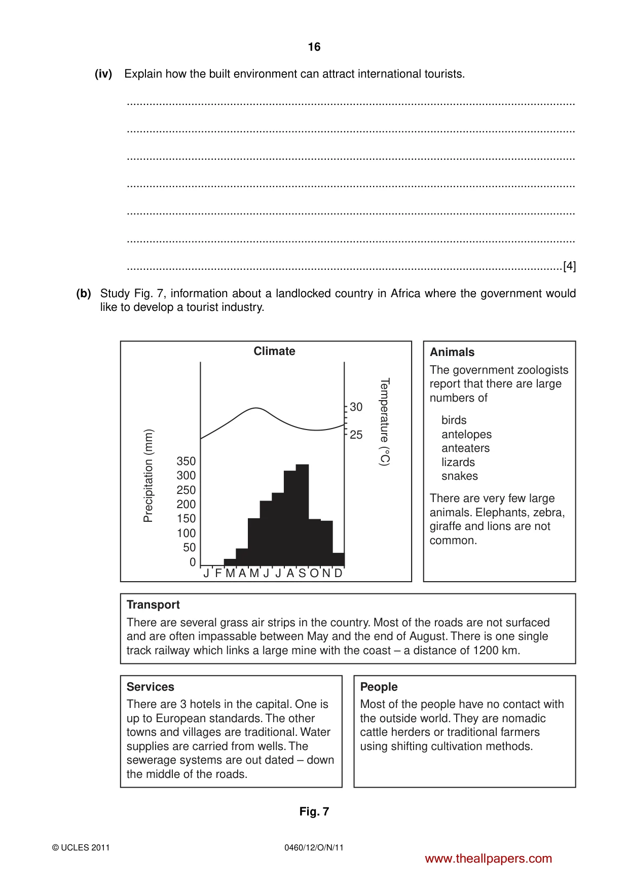 Cambridge IGCSE Geography 0460 2011 Oct/Nov Paper 1 · Variant 2 question paper, page 16 of 24