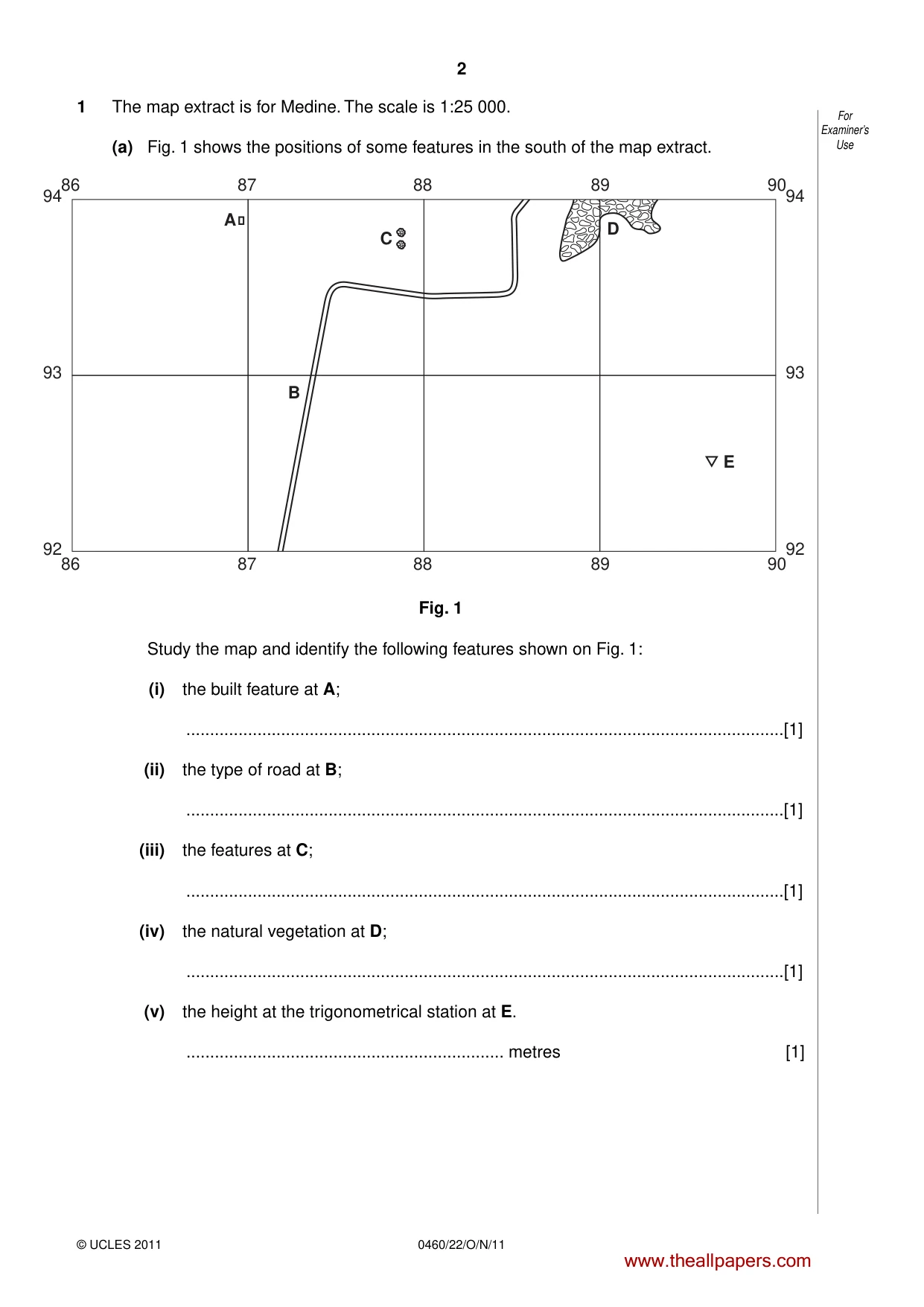 Cambridge IGCSE Geography 0460 2011 Oct/Nov Paper 2 · Variant 2 question paper, page 2 of 16