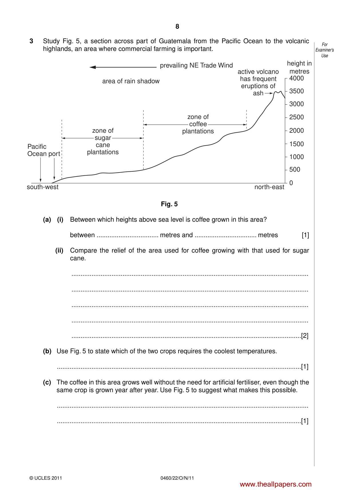 Cambridge IGCSE Geography 0460 2011 Oct/Nov Paper 2 · Variant 2 question paper, page 8 of 16