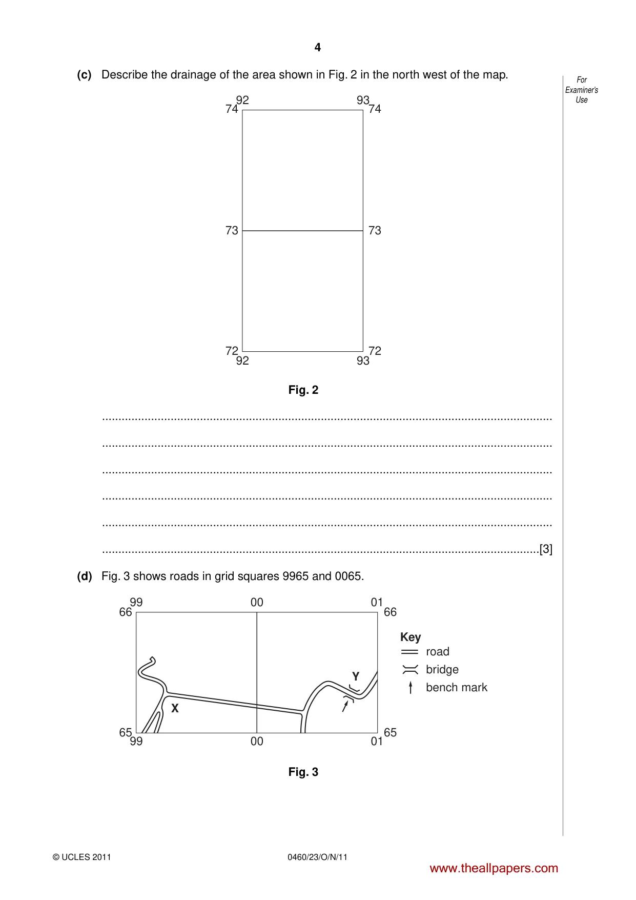 Cambridge IGCSE Geography 0460 2011 Oct/Nov Paper 2 · Variant 3 question paper, page 4 of 16
