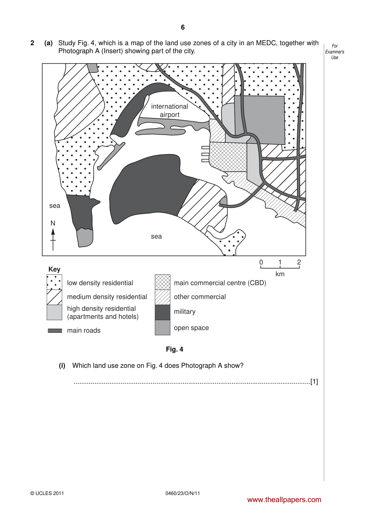 Cambridge IGCSE Geography 0460 2011 Oct/Nov Paper 2 · Variant 3 question paper, page 6 of 16