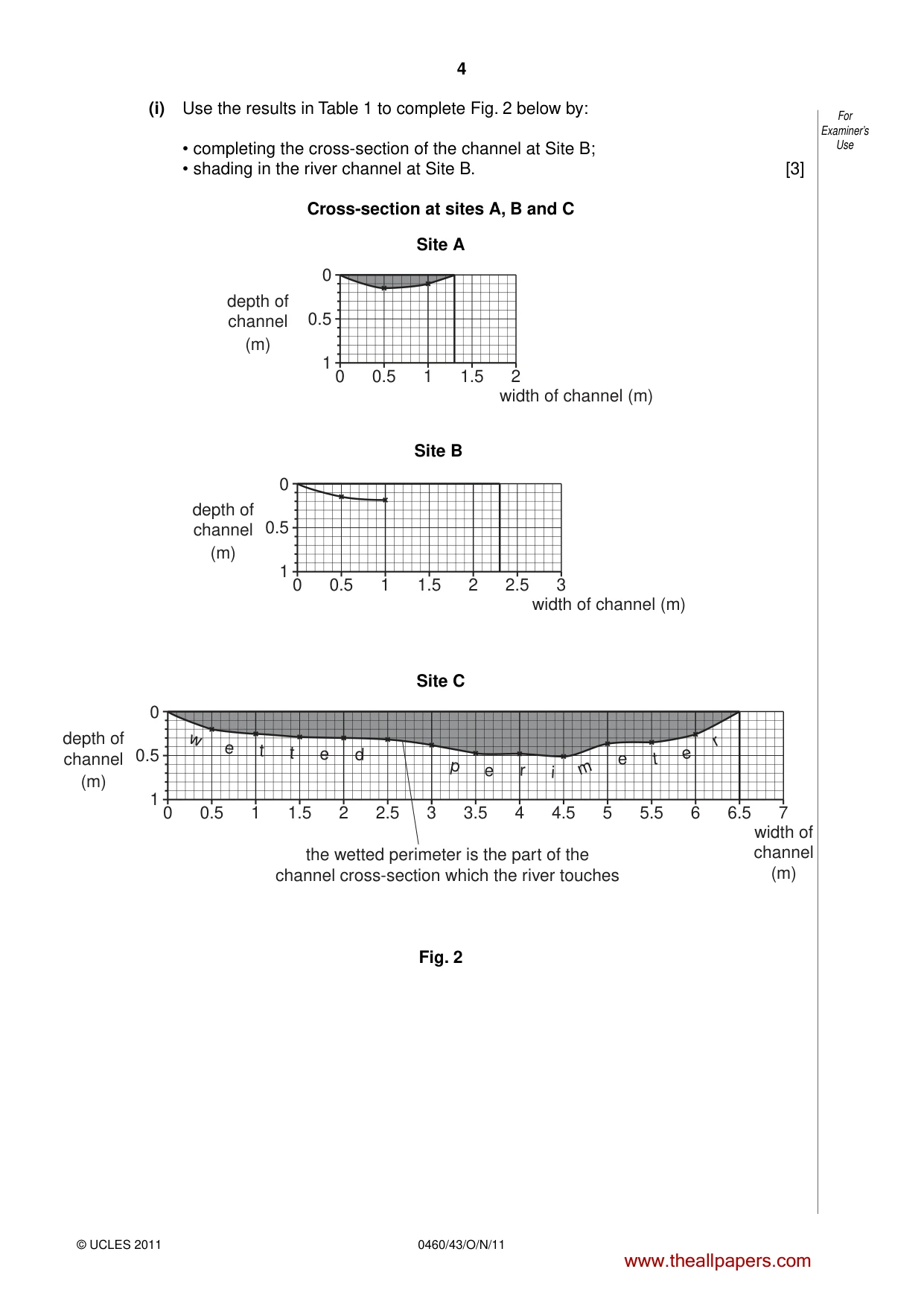 Cambridge IGCSE Geography 0460 2011 Oct/Nov Paper 4 · Variant 3 question paper, page 4 of 16