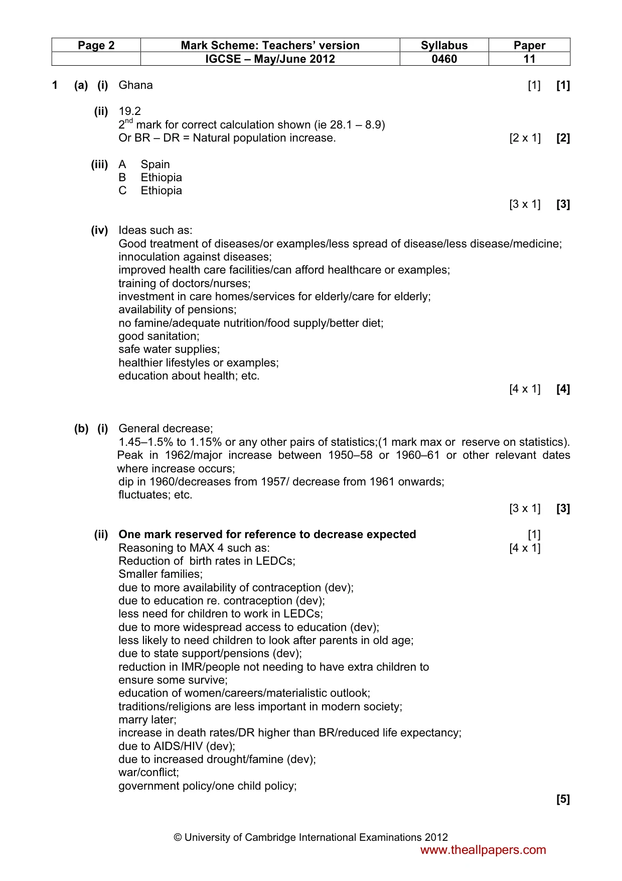 Mark scheme, page 2 of 13