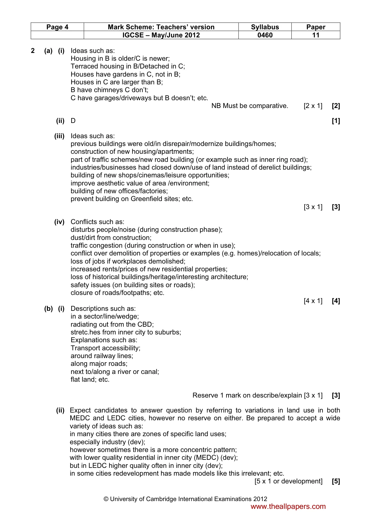Mark scheme, page 4 of 13