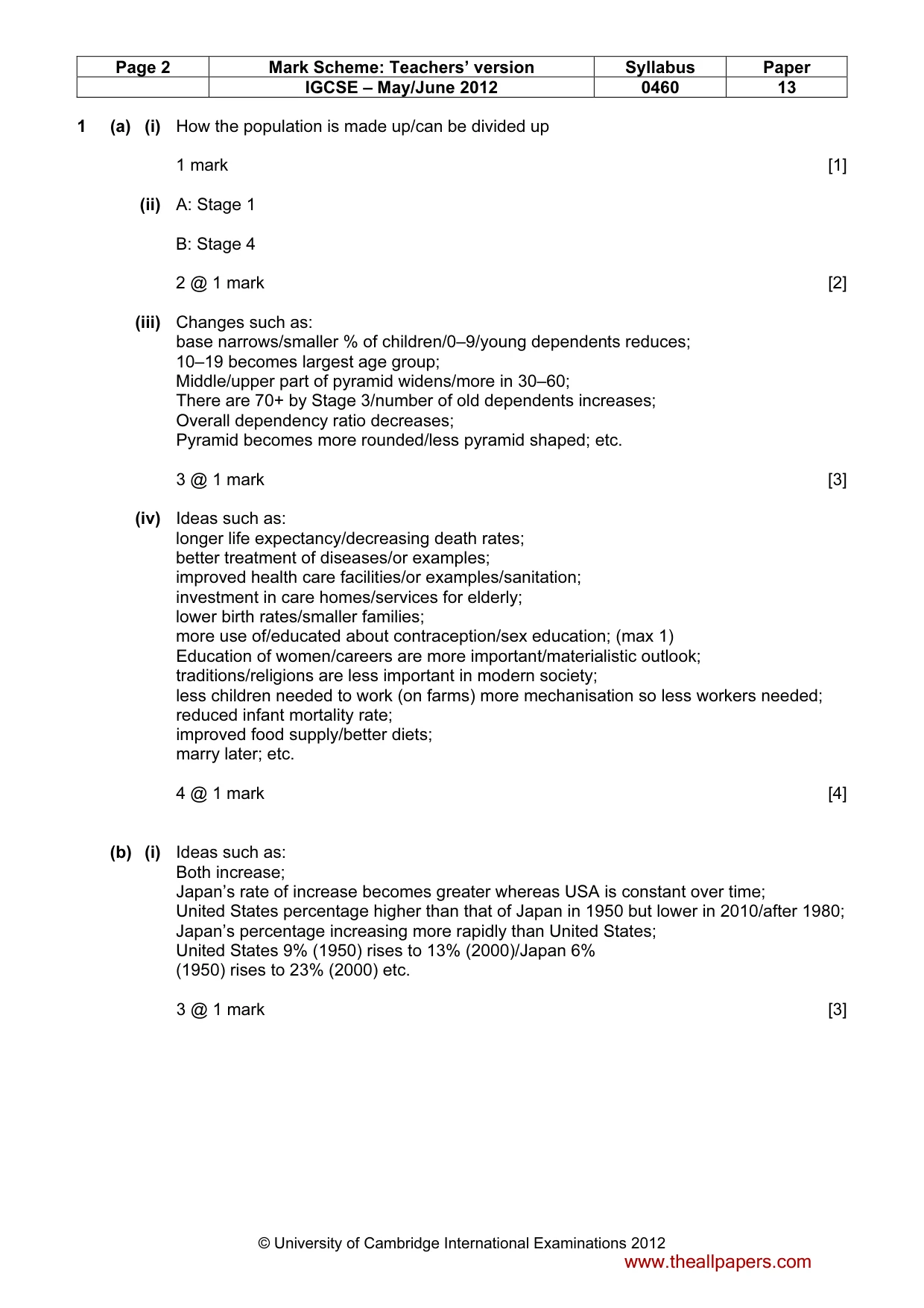 Mark scheme, page 2 of 13