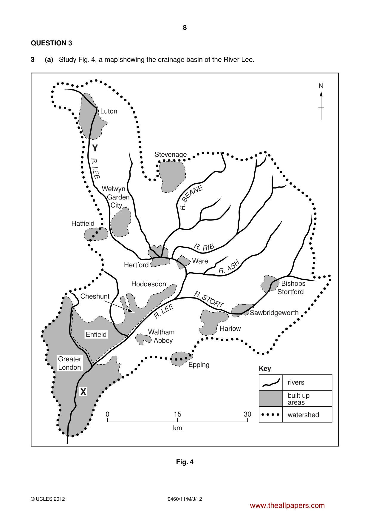 Cambridge IGCSE Geography 0460 2012 May/June Paper 1 · Variant 1 question paper, page 8 of 28