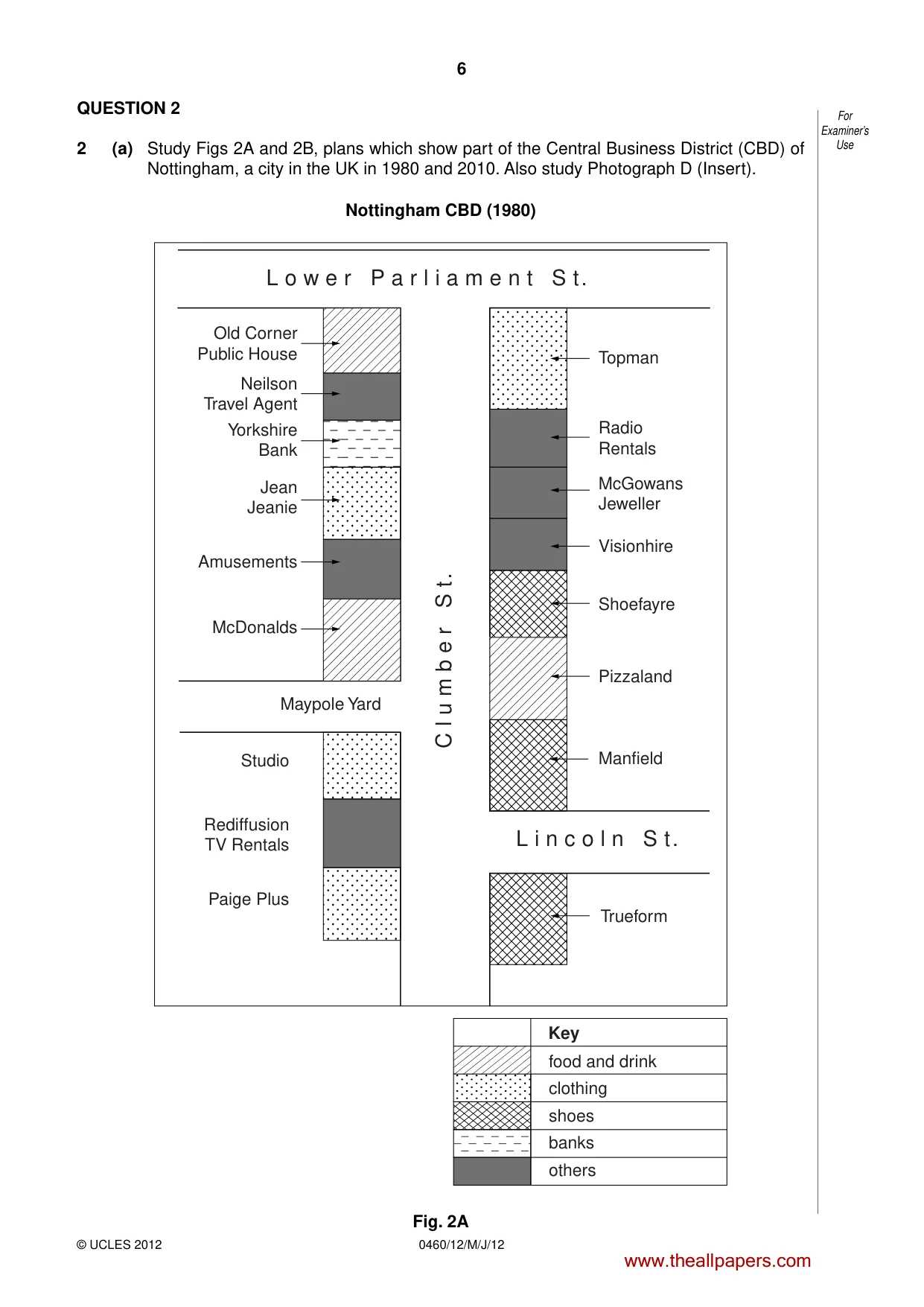 Cambridge IGCSE Geography 0460 2012 May/June Paper 1 · Variant 2 question paper, page 6 of 28
