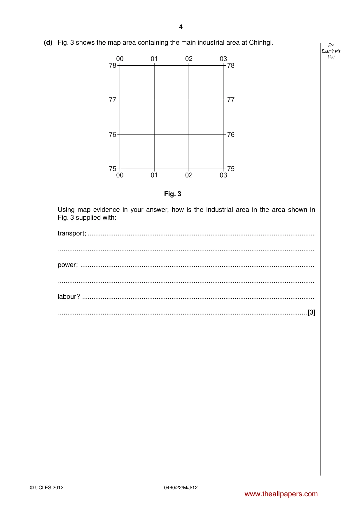 Cambridge IGCSE Geography 0460 2012 May/June Paper 2 · Variant 2 question paper, page 4 of 16