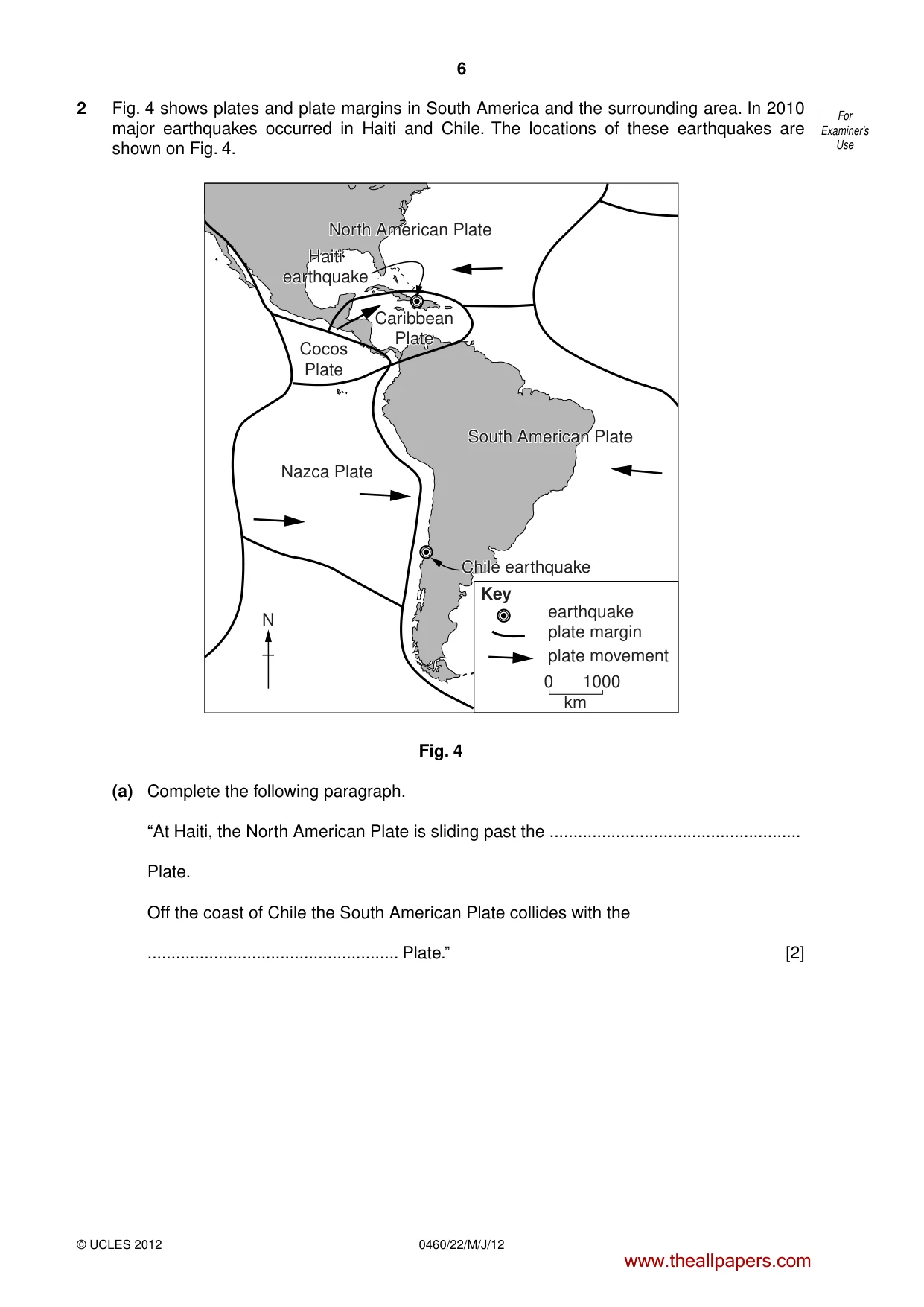 Cambridge IGCSE Geography 0460 2012 May/June Paper 2 · Variant 2 question paper, page 6 of 16