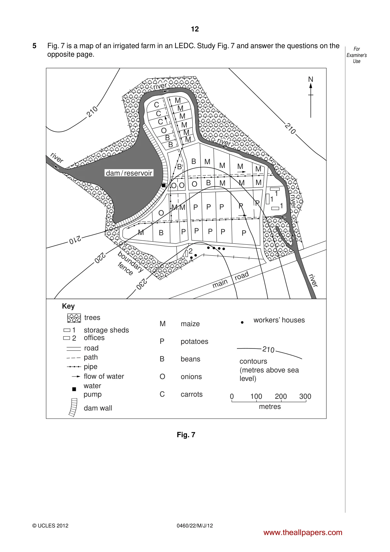Cambridge IGCSE Geography 0460 2012 May/June Paper 2 · Variant 2 question paper, page 12 of 16