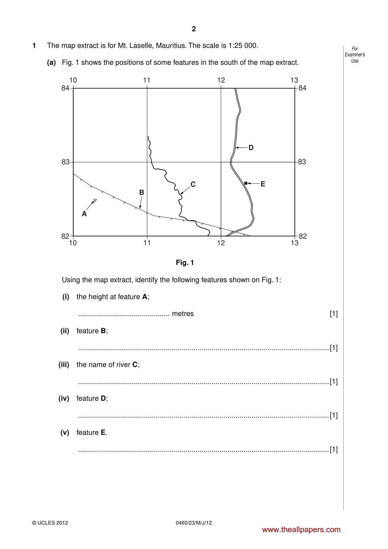 Cambridge IGCSE Geography 0460 2012 May/June Paper 2 · Variant 3 question paper, page 2 of 16