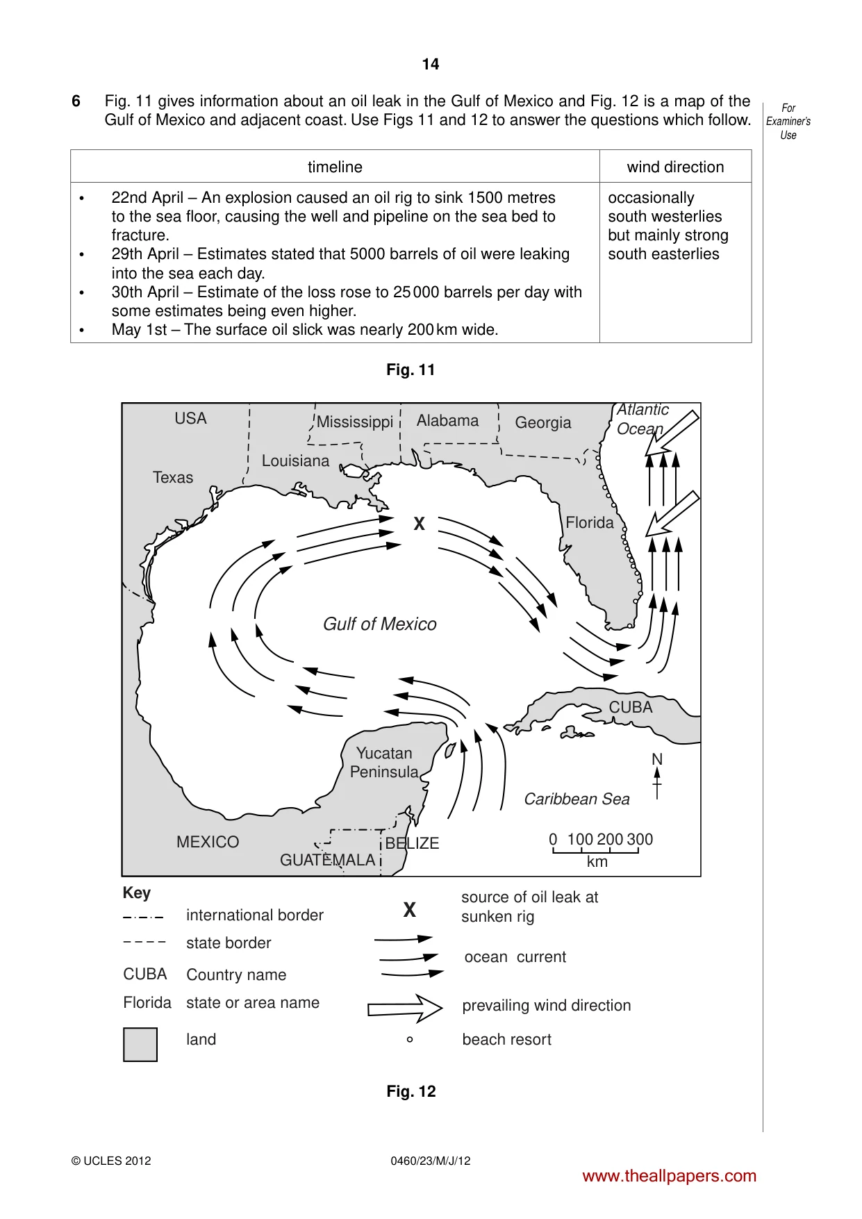 Cambridge IGCSE Geography 0460 2012 May/June Paper 2 · Variant 3 question paper, page 14 of 16