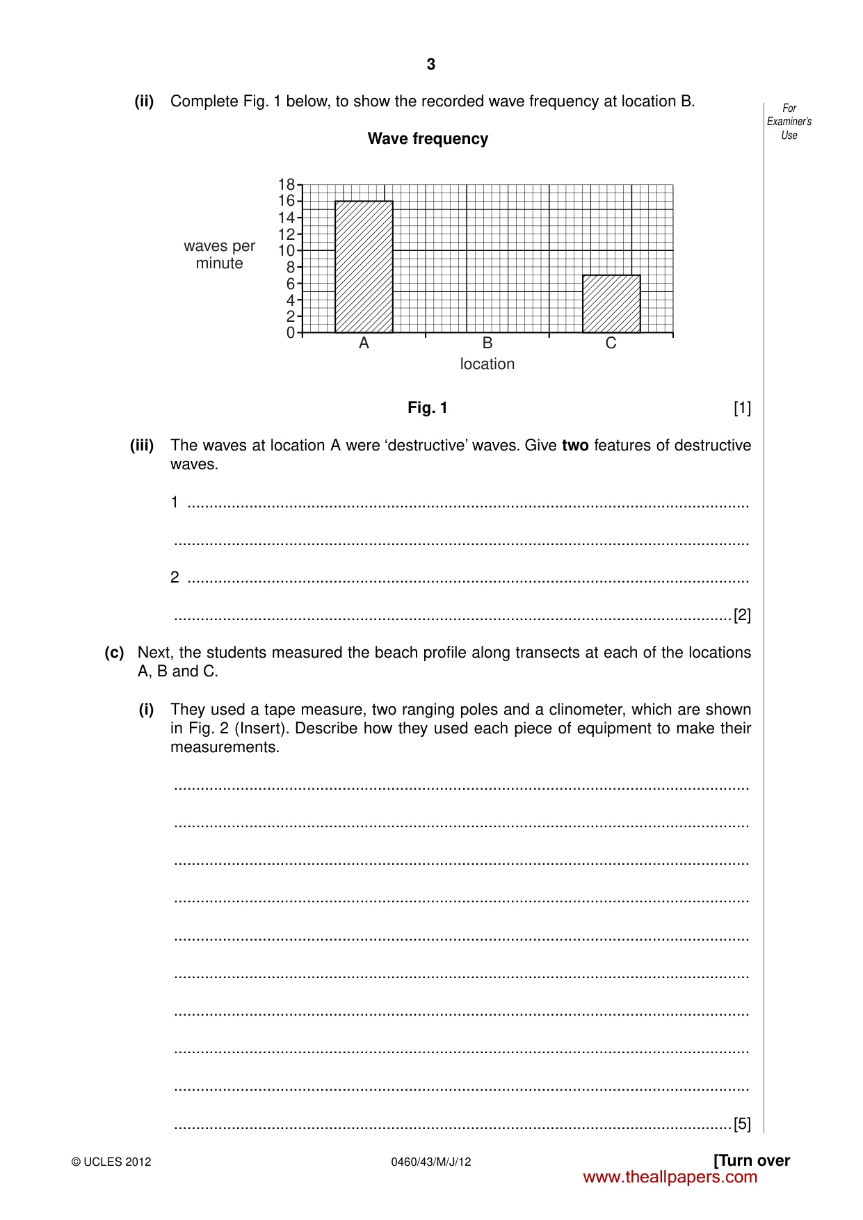 Cambridge IGCSE Geography 0460 2012 May/June Paper 4 · Variant 3 question paper, page 3 of 16