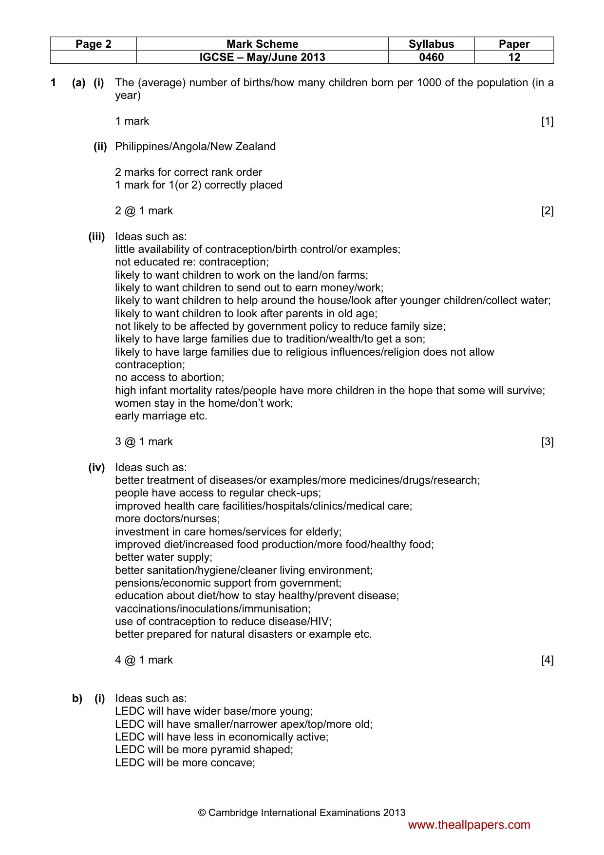 Mark scheme, page 2 of 14