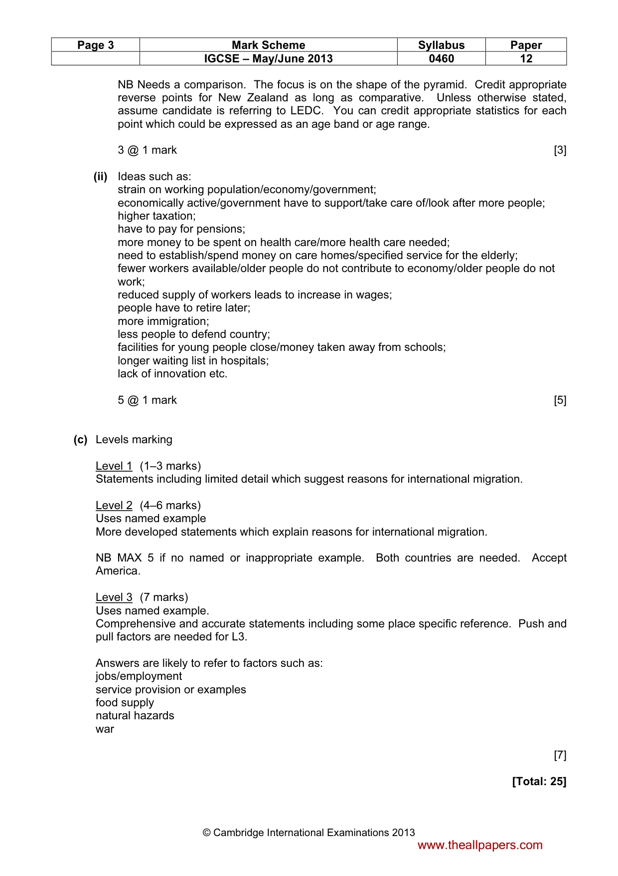 Mark scheme, page 3 of 14