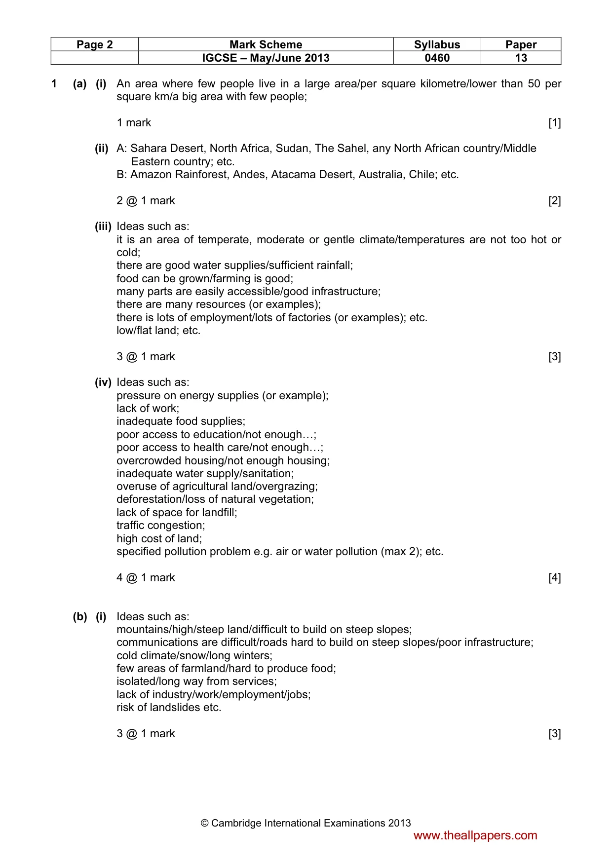 Mark scheme, page 2 of 13