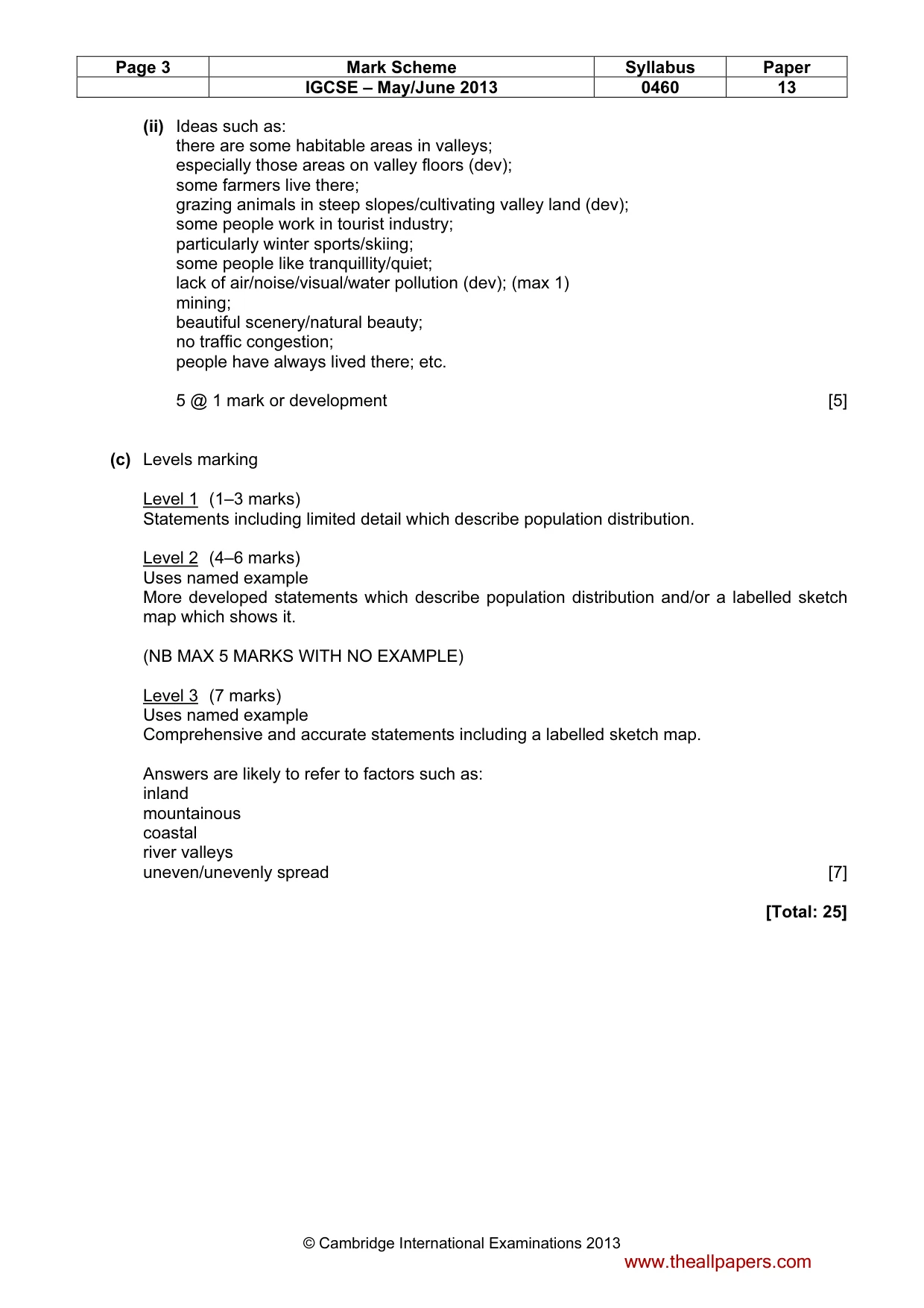 Mark scheme, page 3 of 13