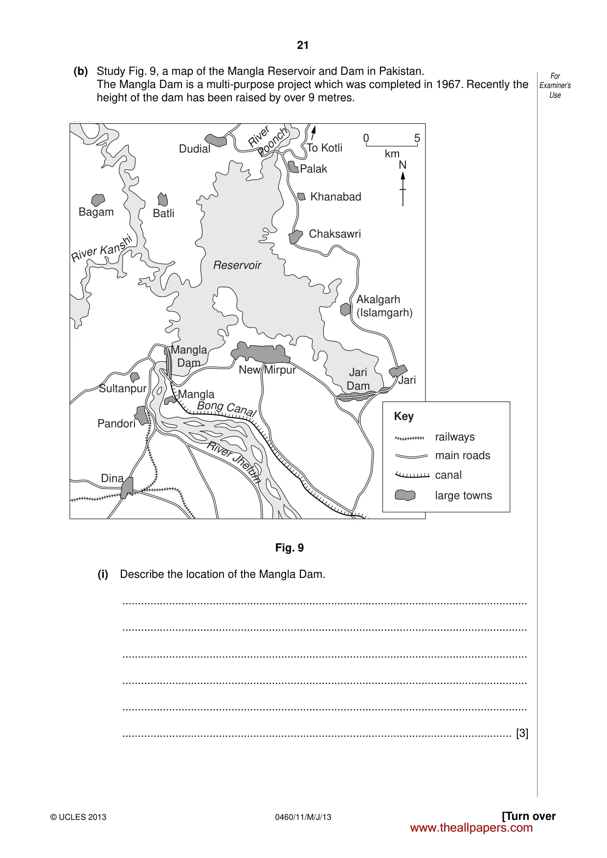 Cambridge IGCSE Geography 0460 2013 May/June Paper 1 · Variant 1 question paper, page 21 of 28