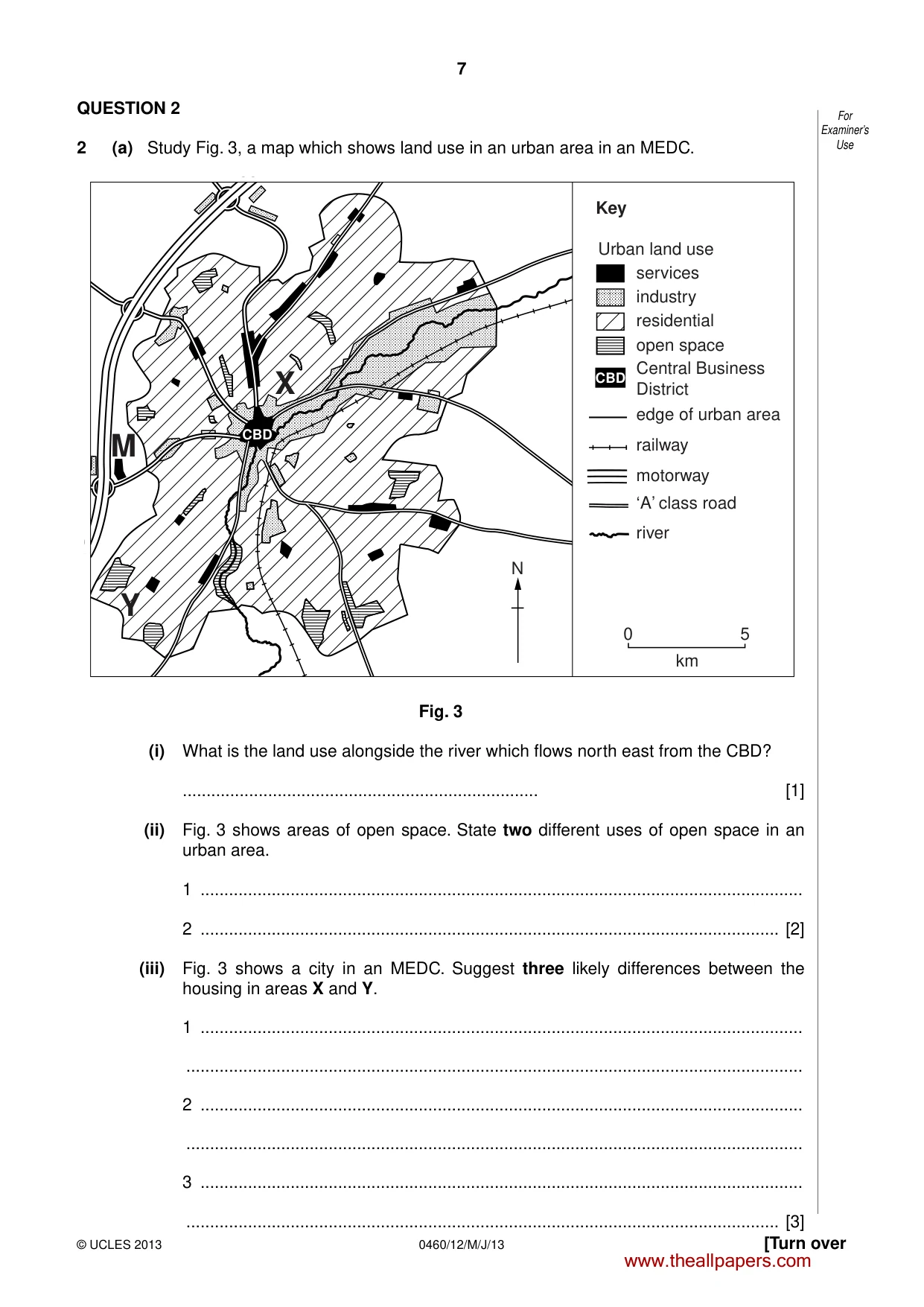 Cambridge IGCSE Geography 0460 2013 May/June Paper 1 · Variant 2 question paper, page 7 of 28