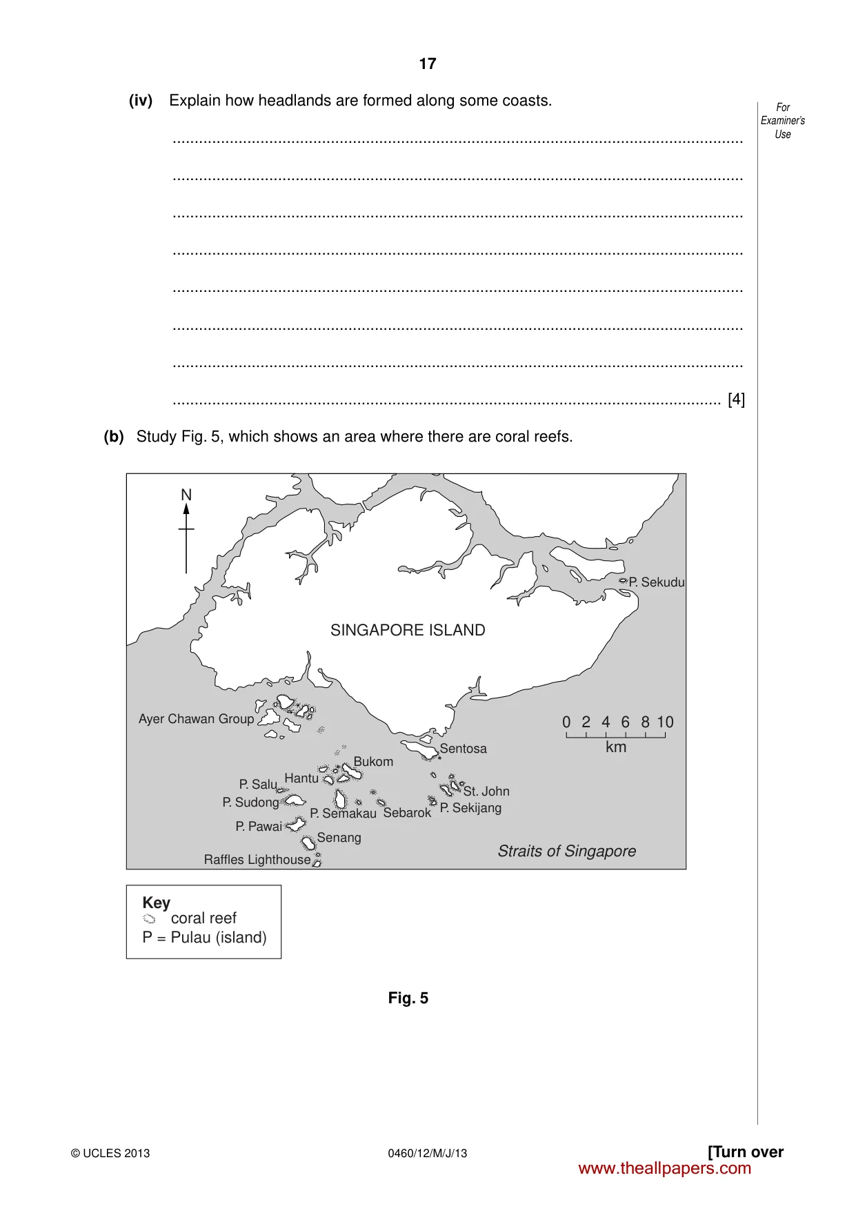 Cambridge IGCSE Geography 0460 2013 May/June Paper 1 · Variant 2 question paper, page 17 of 28
