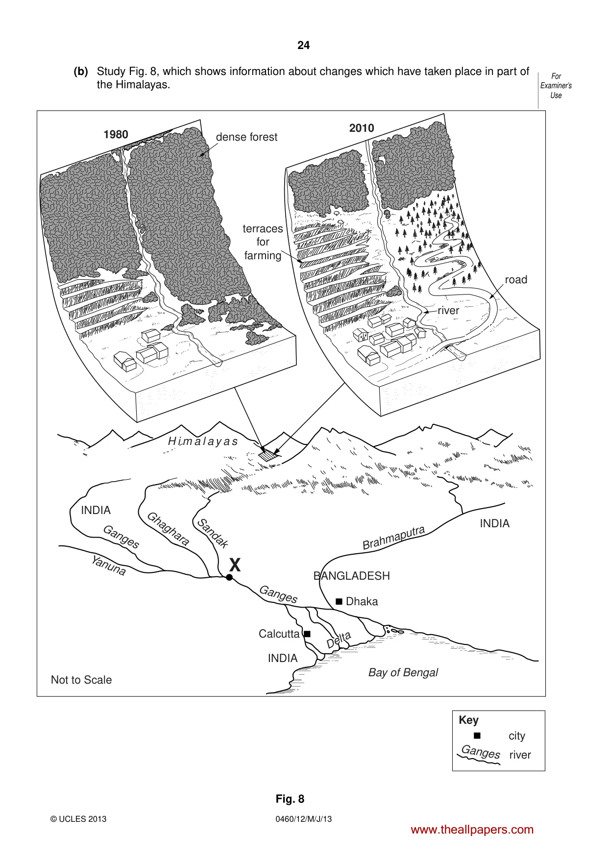 Cambridge IGCSE Geography 0460 2013 May/June Paper 1 · Variant 2 question paper, page 24 of 28