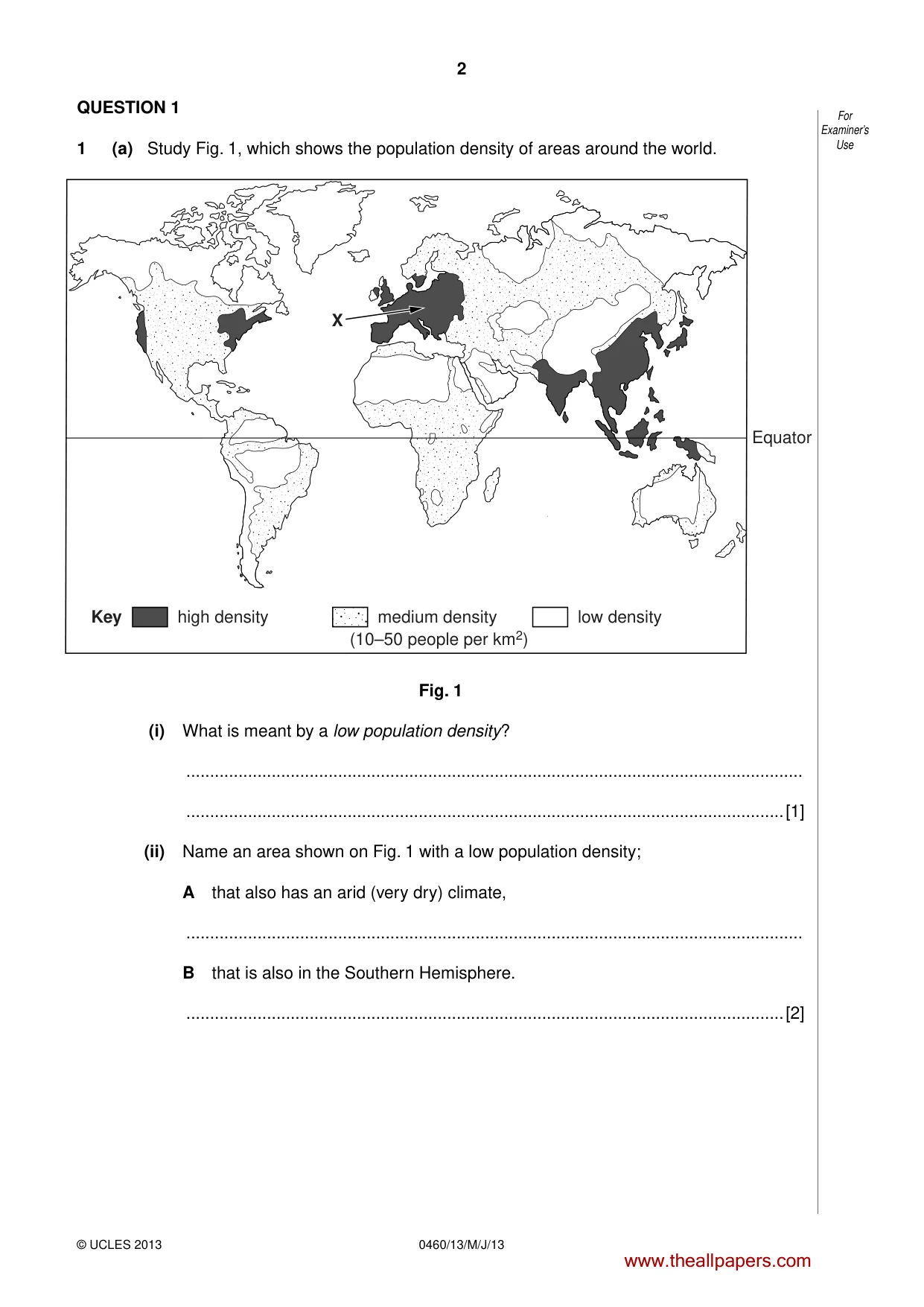 Cambridge IGCSE Geography 0460 2013 May/June Paper 1 · Variant 3 question paper, page 2 of 28