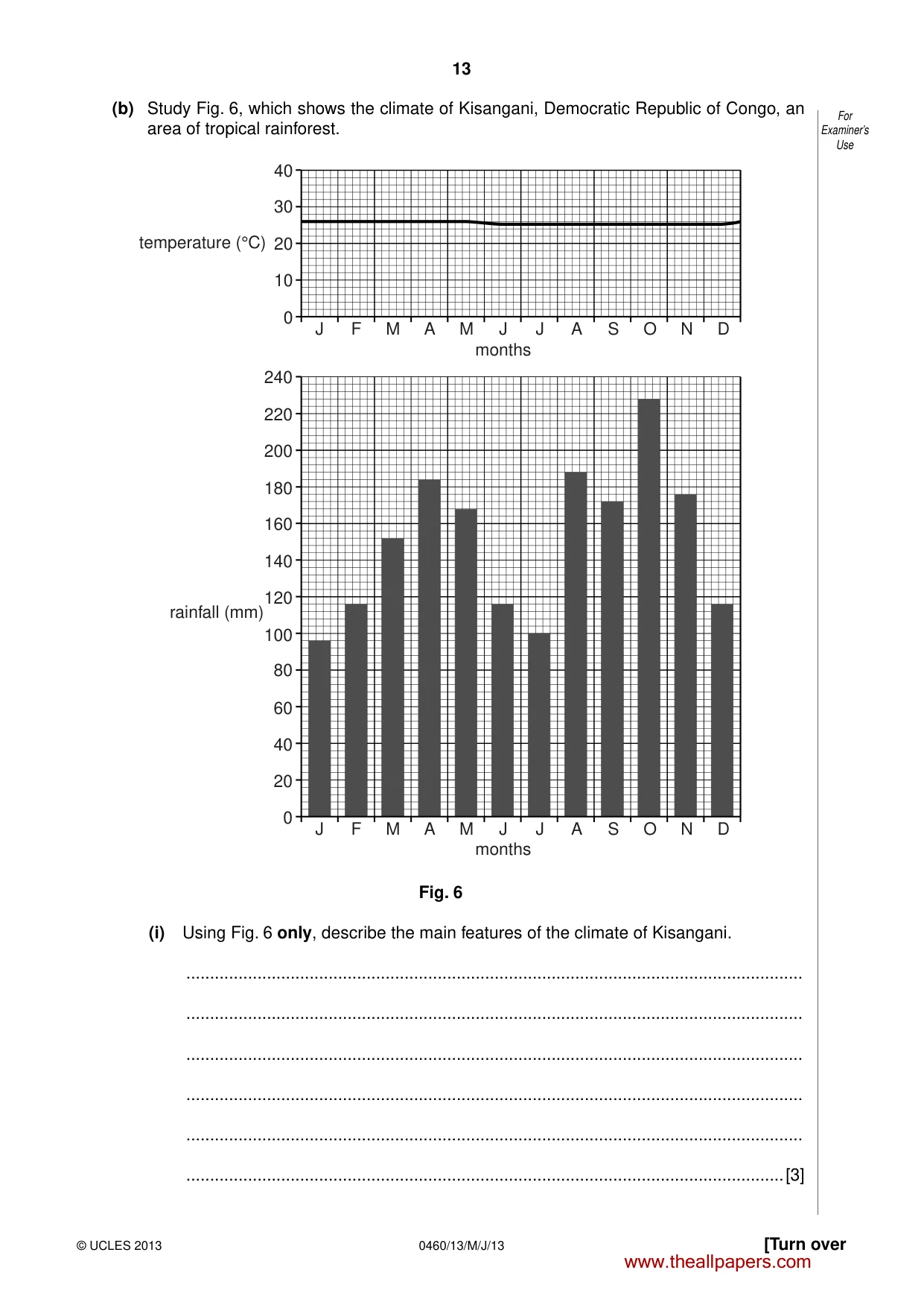Cambridge IGCSE Geography 0460 2013 May/June Paper 1 · Variant 3 question paper, page 13 of 28