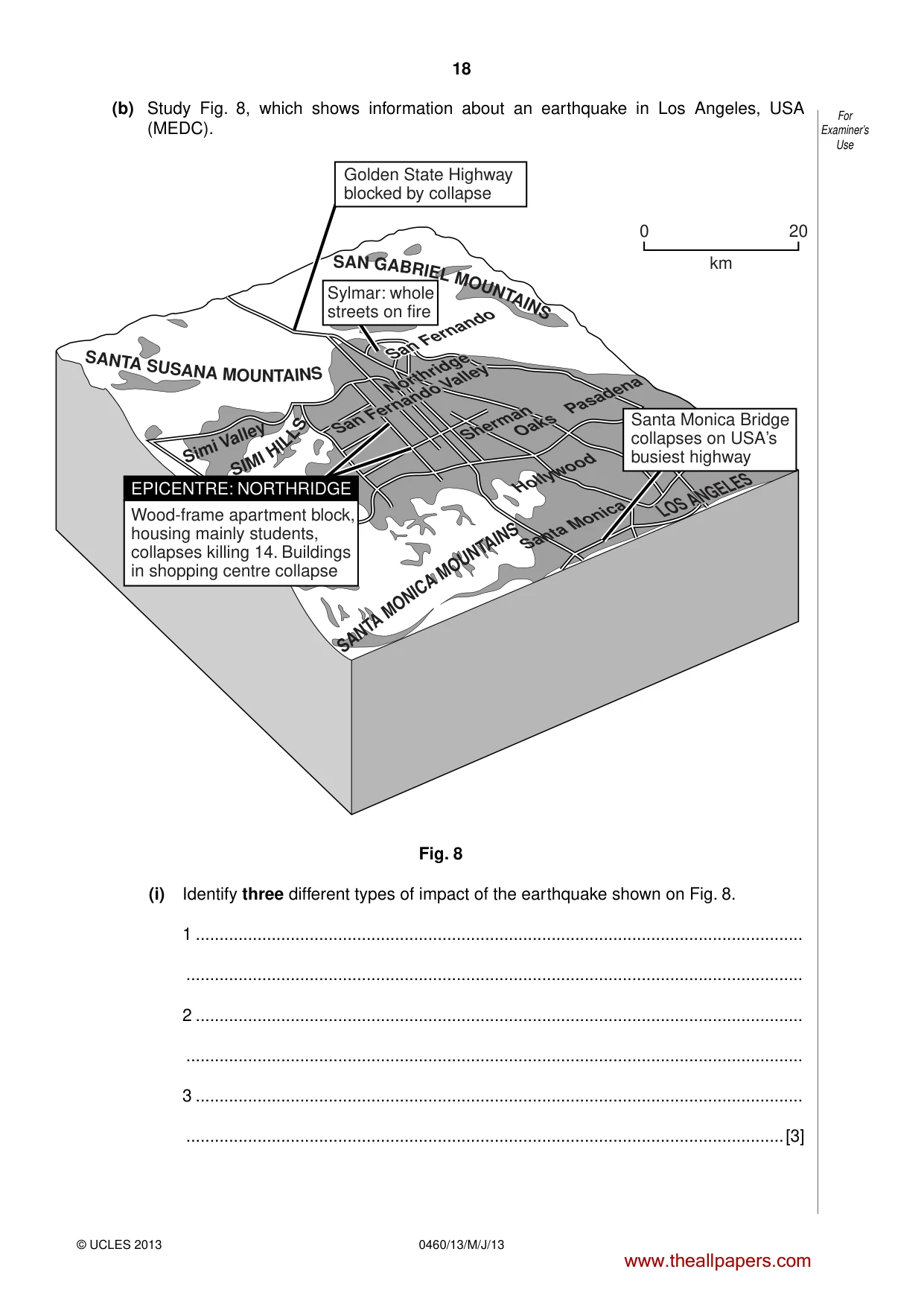 Cambridge IGCSE Geography 0460 2013 May/June Paper 1 · Variant 3 question paper, page 18 of 28