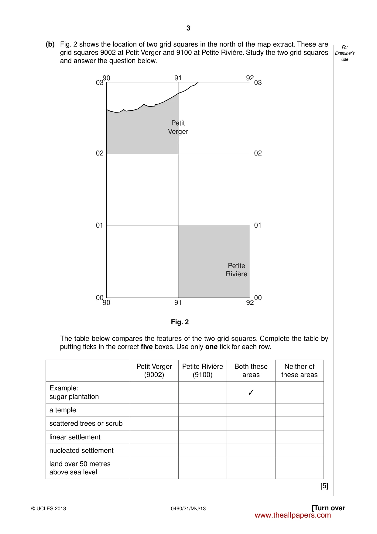Cambridge IGCSE Geography 0460 2013 May/June Paper 2 · Variant 1 question paper, page 3 of 16