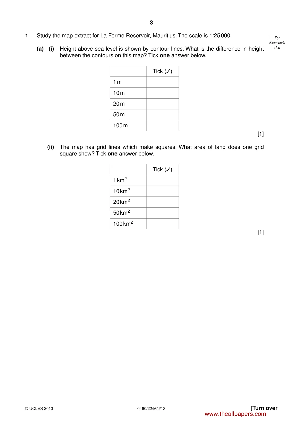 Cambridge IGCSE Geography 0460 2013 May/June Paper 2 · Variant 2 question paper, page 3 of 24