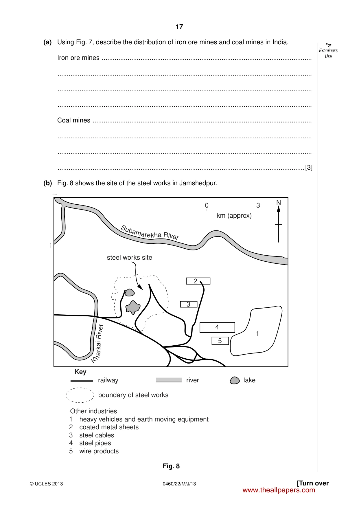 Cambridge IGCSE Geography 0460 2013 May/June Paper 2 · Variant 2 question paper, page 17 of 24