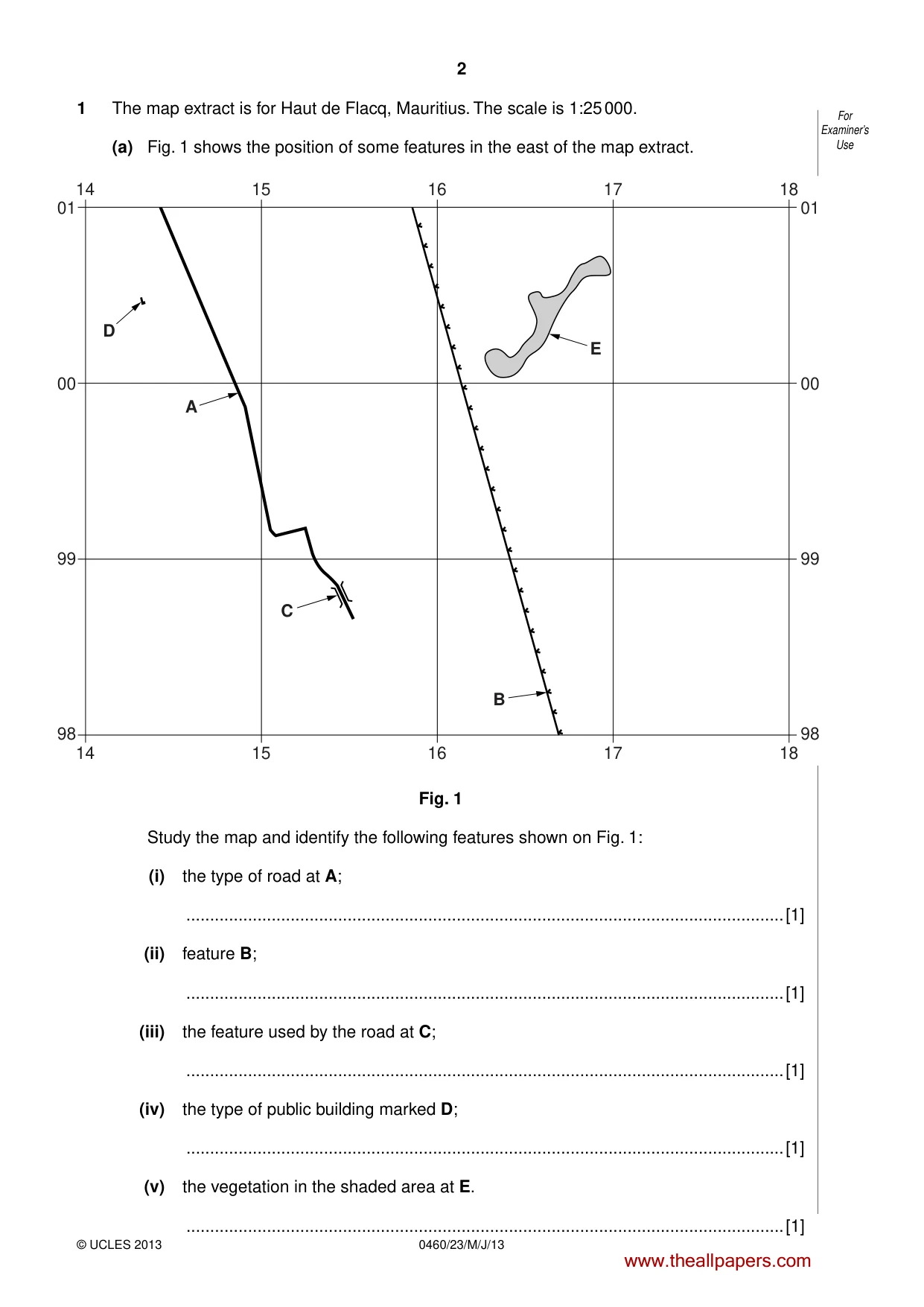 Cambridge IGCSE Geography 0460 2013 May/June Paper 2 · Variant 3 question paper, page 2 of 16