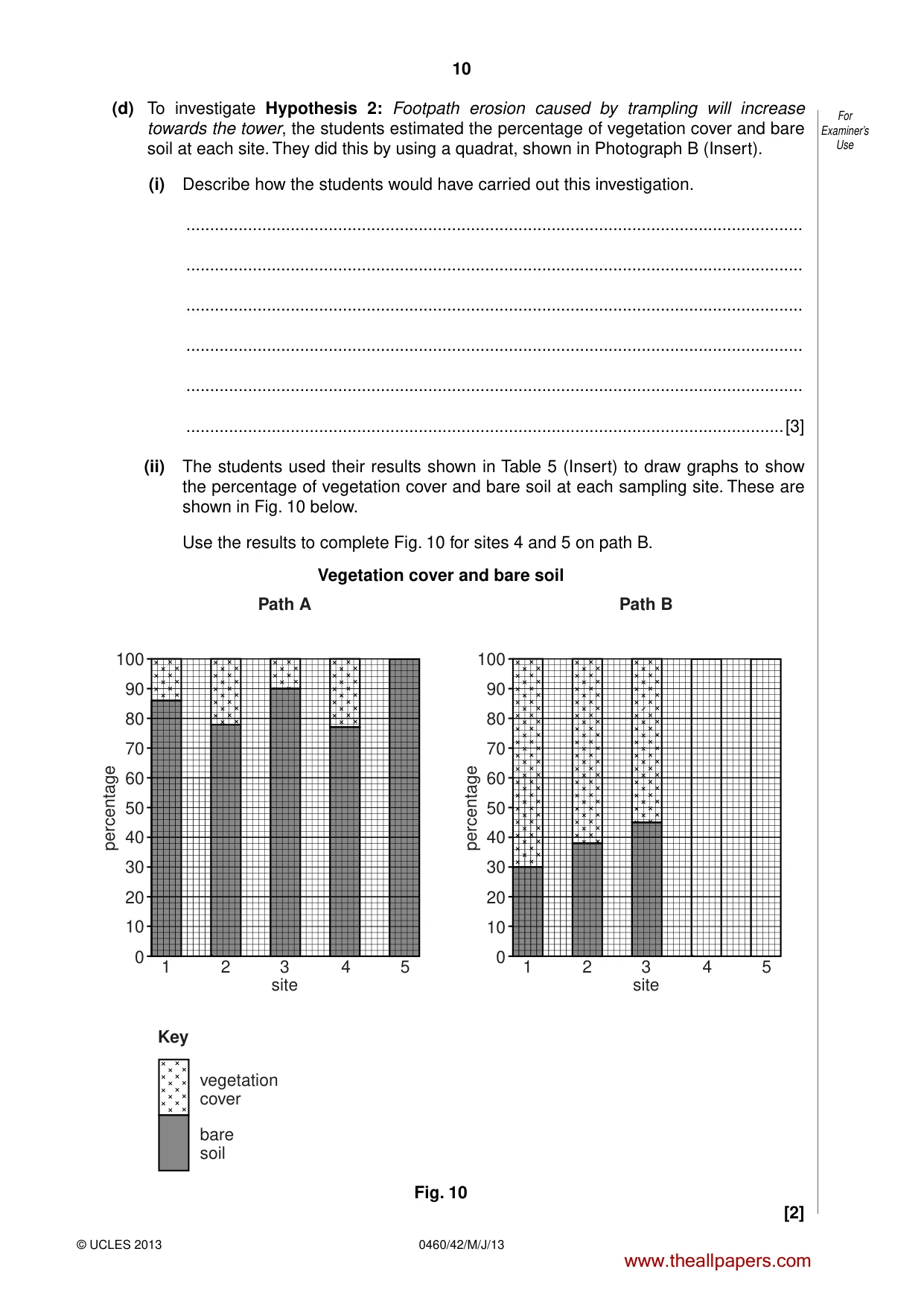 Cambridge IGCSE Geography 0460 2013 May/June Paper 4 · Variant 2 question paper, page 10 of 12