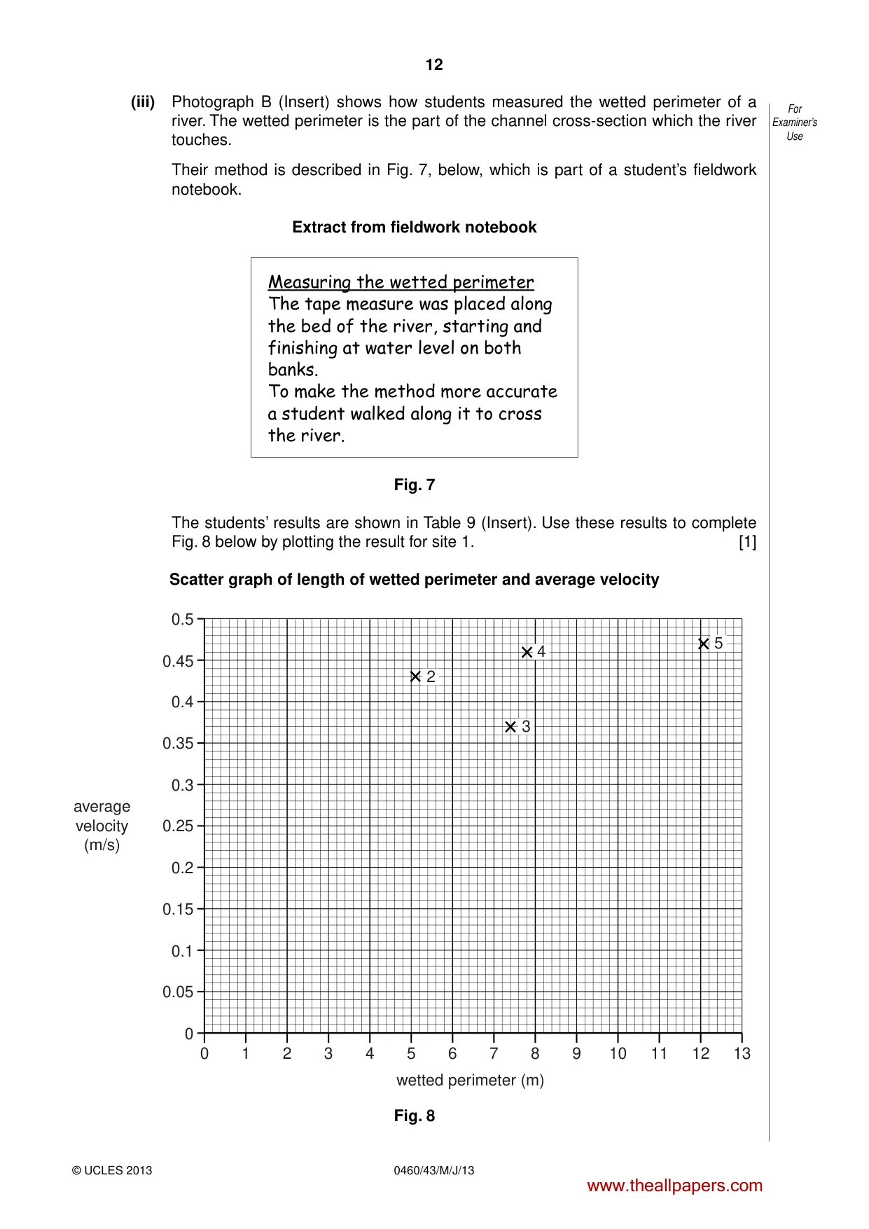 Cambridge IGCSE Geography 0460 2013 May/June Paper 4 · Variant 3 question paper, page 12 of 16