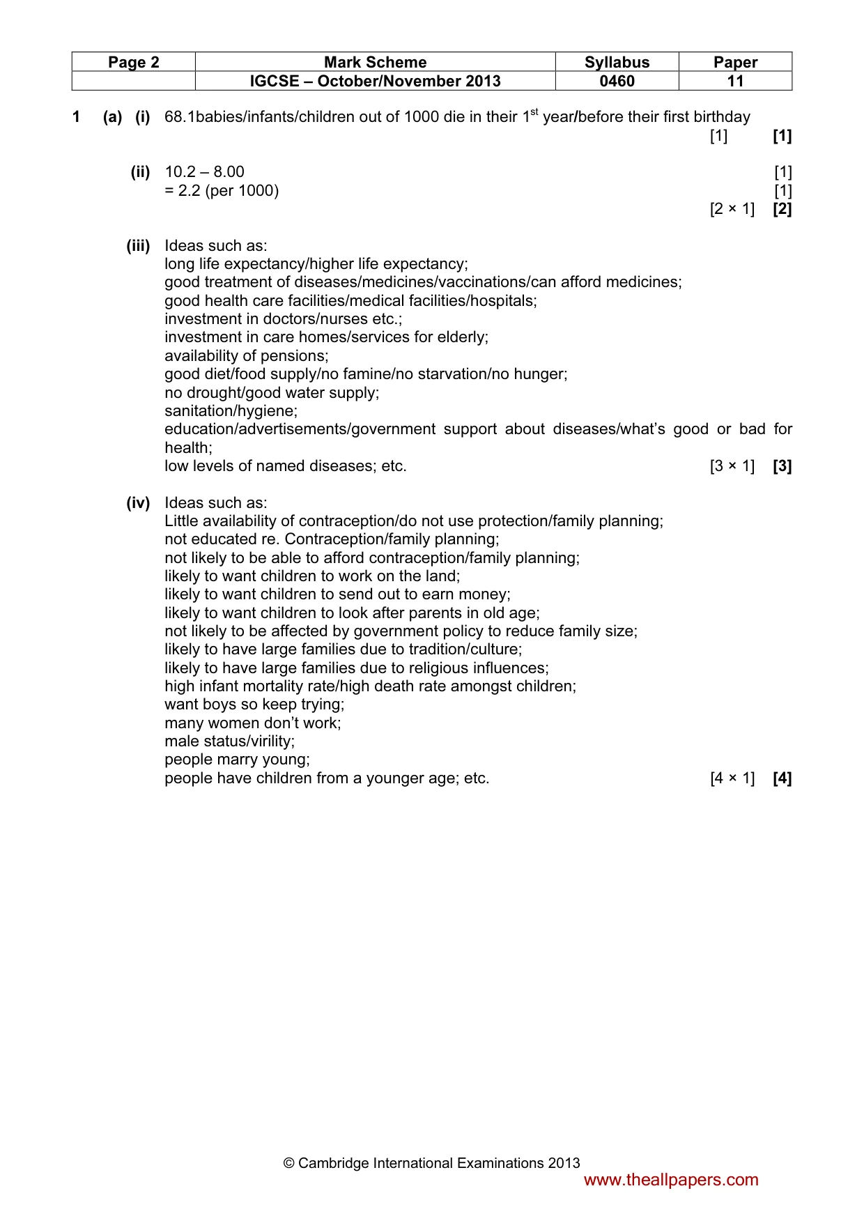Mark scheme, page 2 of 12