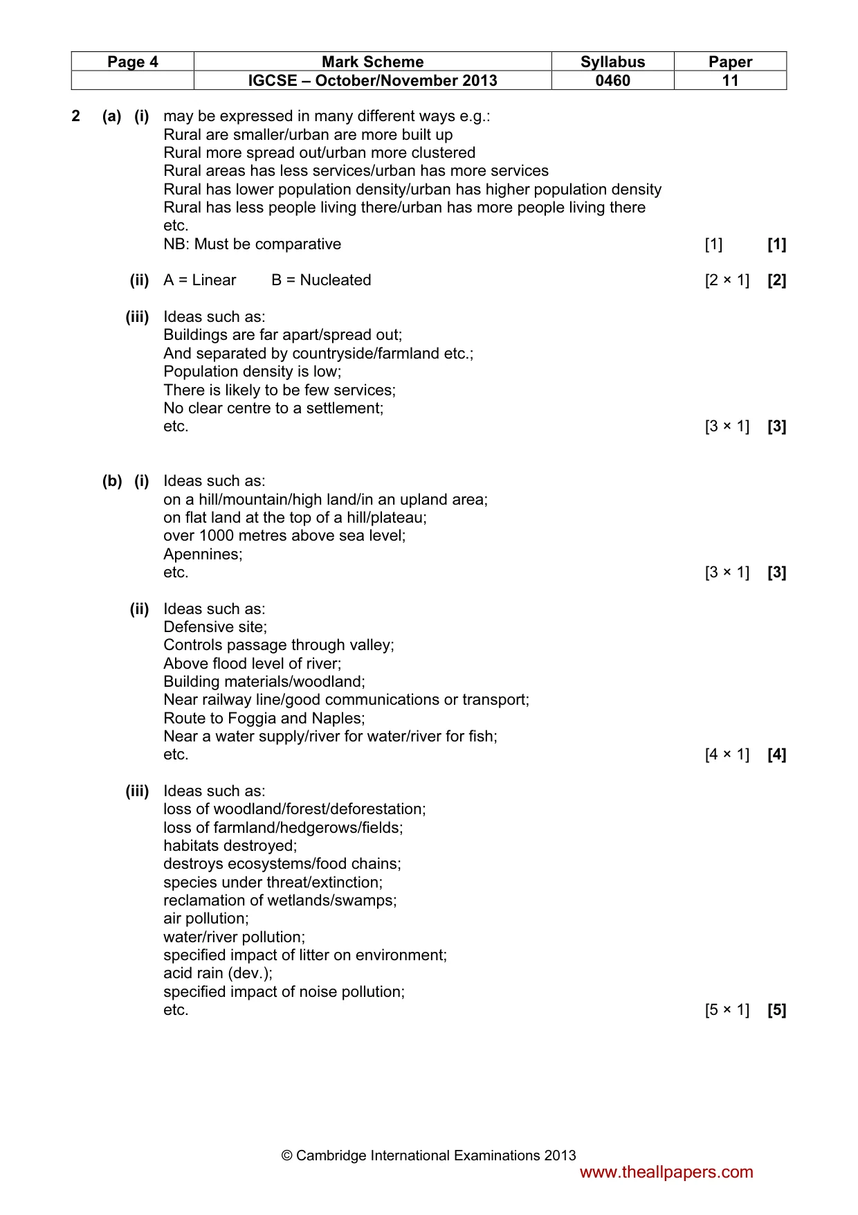 Mark scheme, page 4 of 12