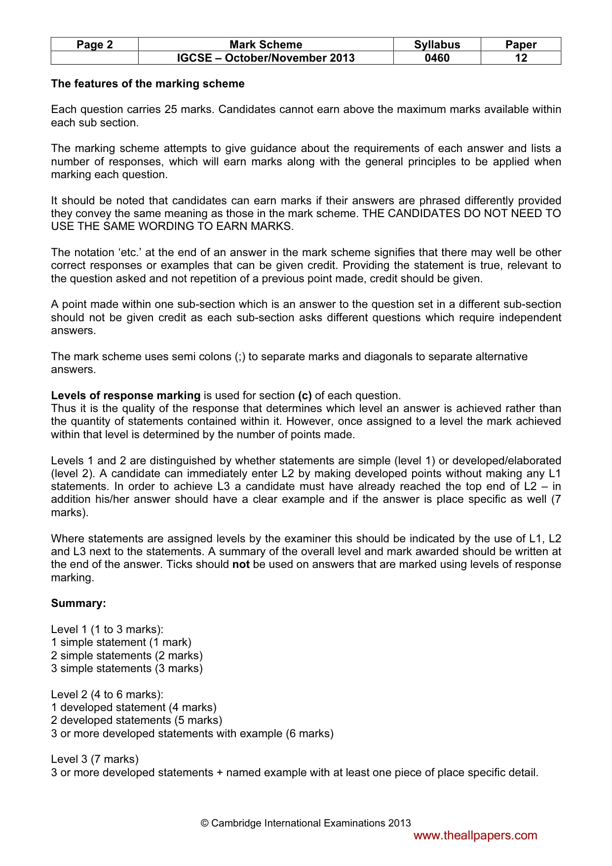 Mark scheme, page 2 of 15