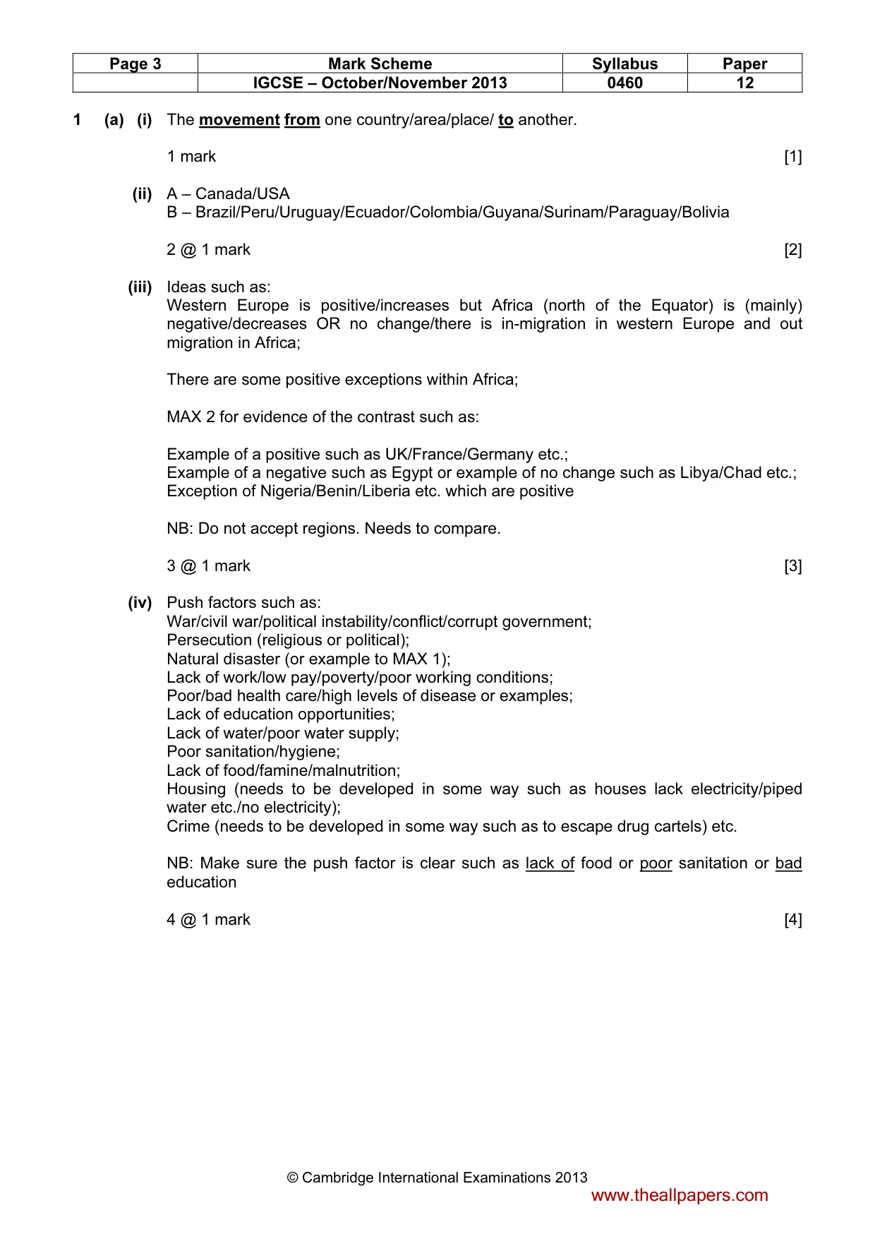 Mark scheme, page 3 of 15